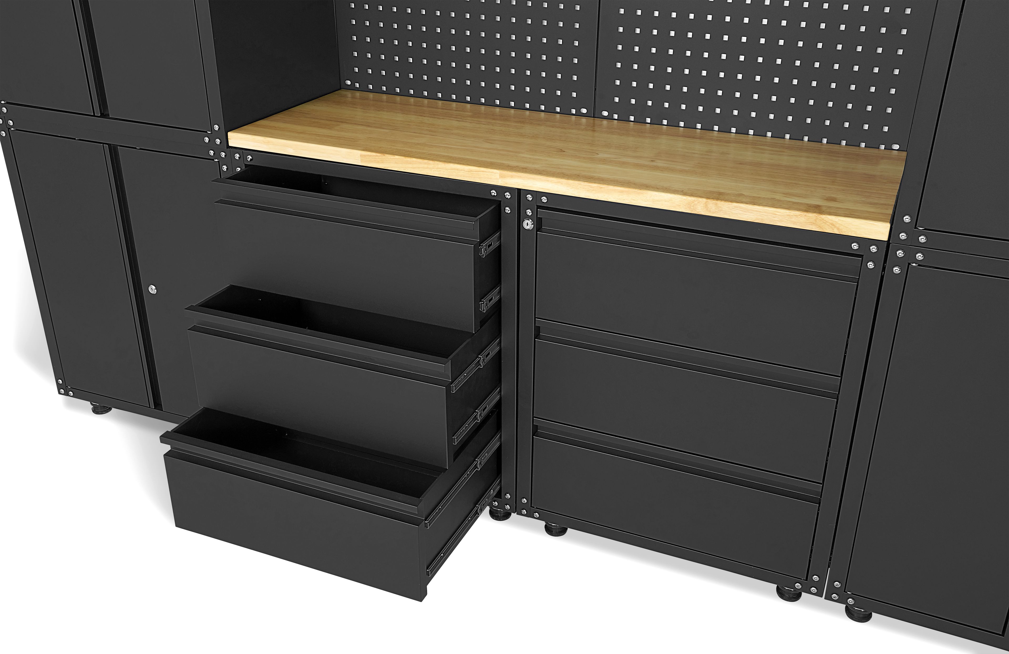 HBM Sistema di officina premium, 11 pezzi, nero opaco Image 8