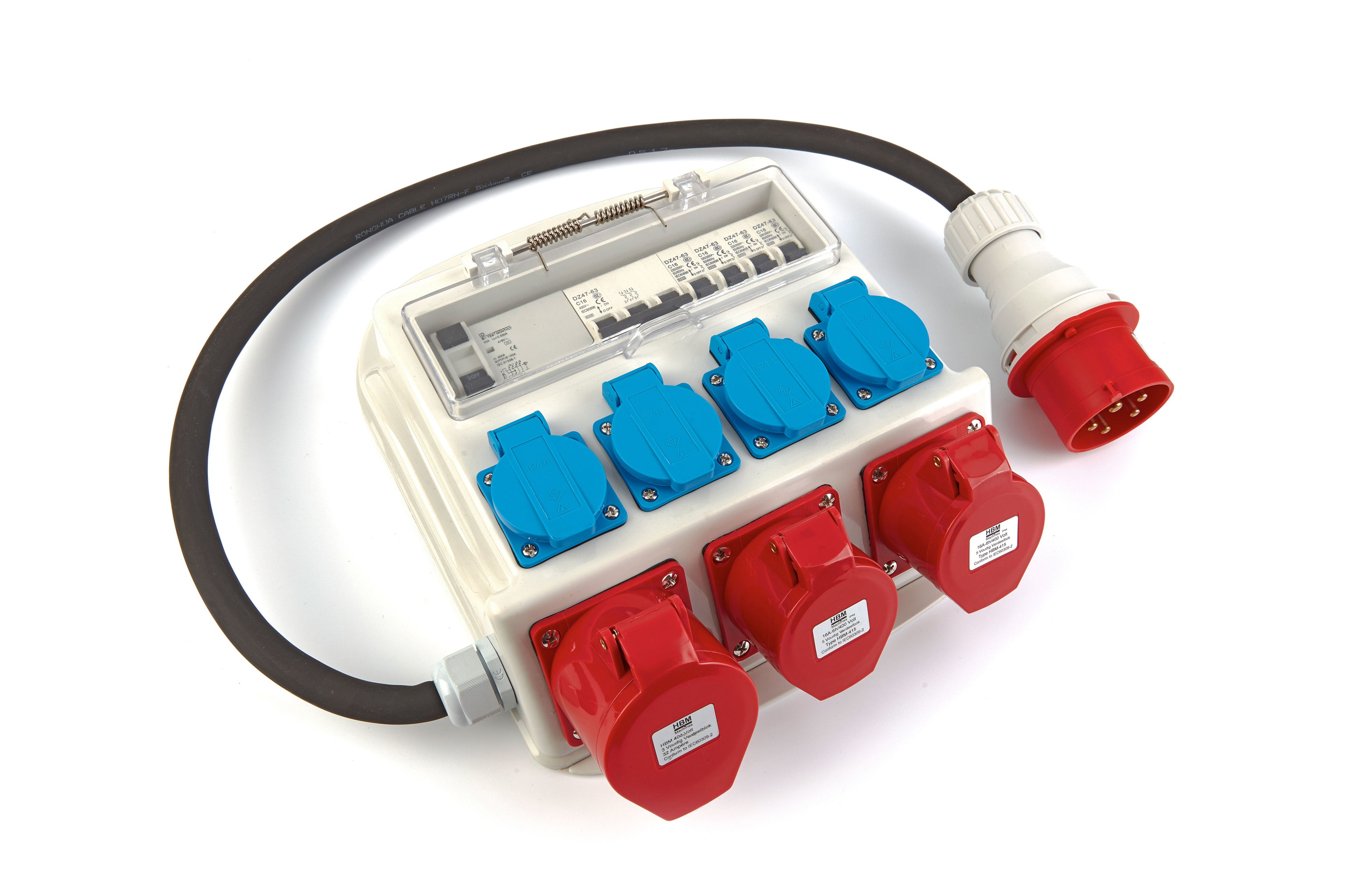 HBM 3 x 400 Volt en 4 x 230 Volt verdeelblok - Penaarde Image 2