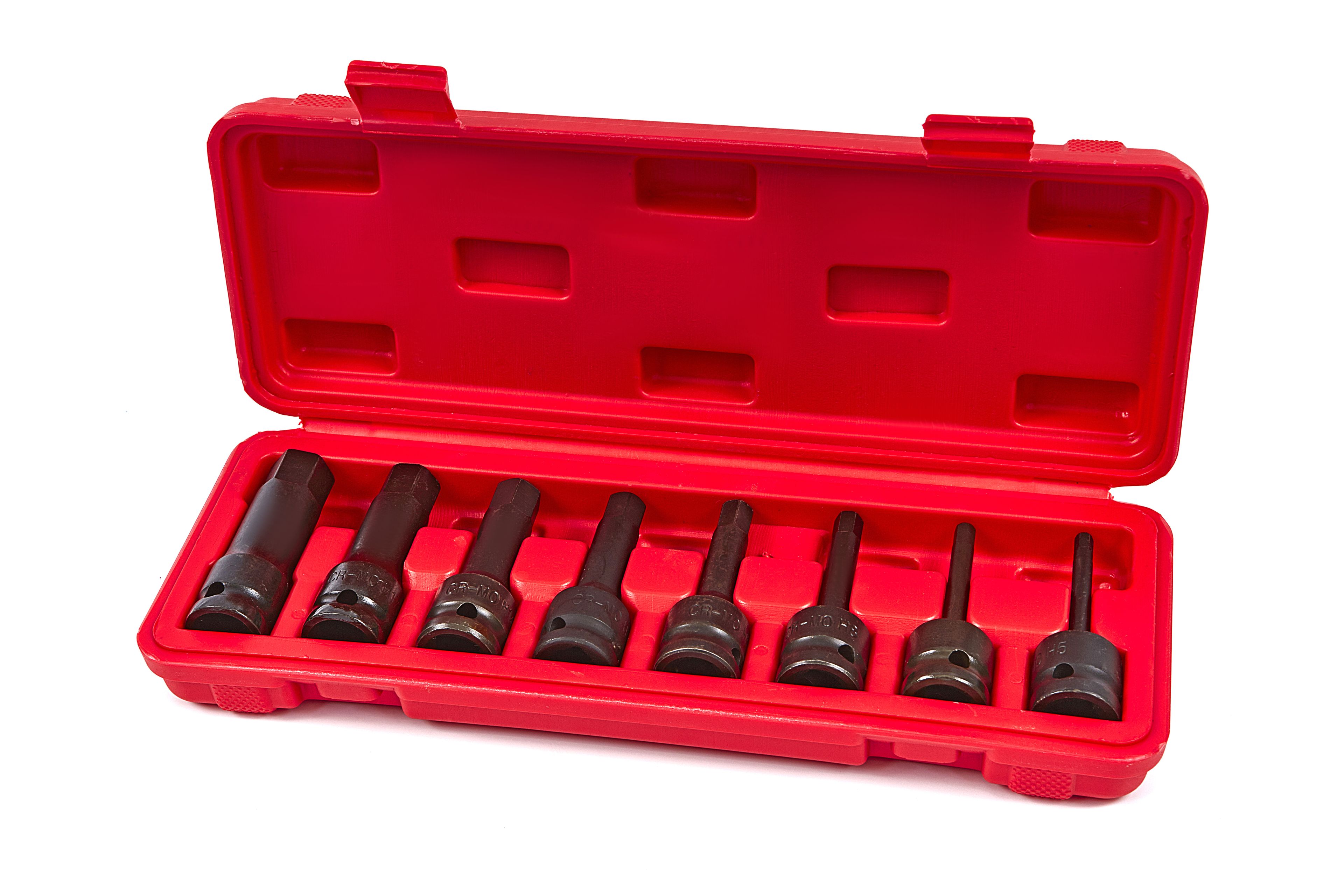 Set di chiavi a brugola a puntale lungo HBM 8 pezzi con attacco 1/2"