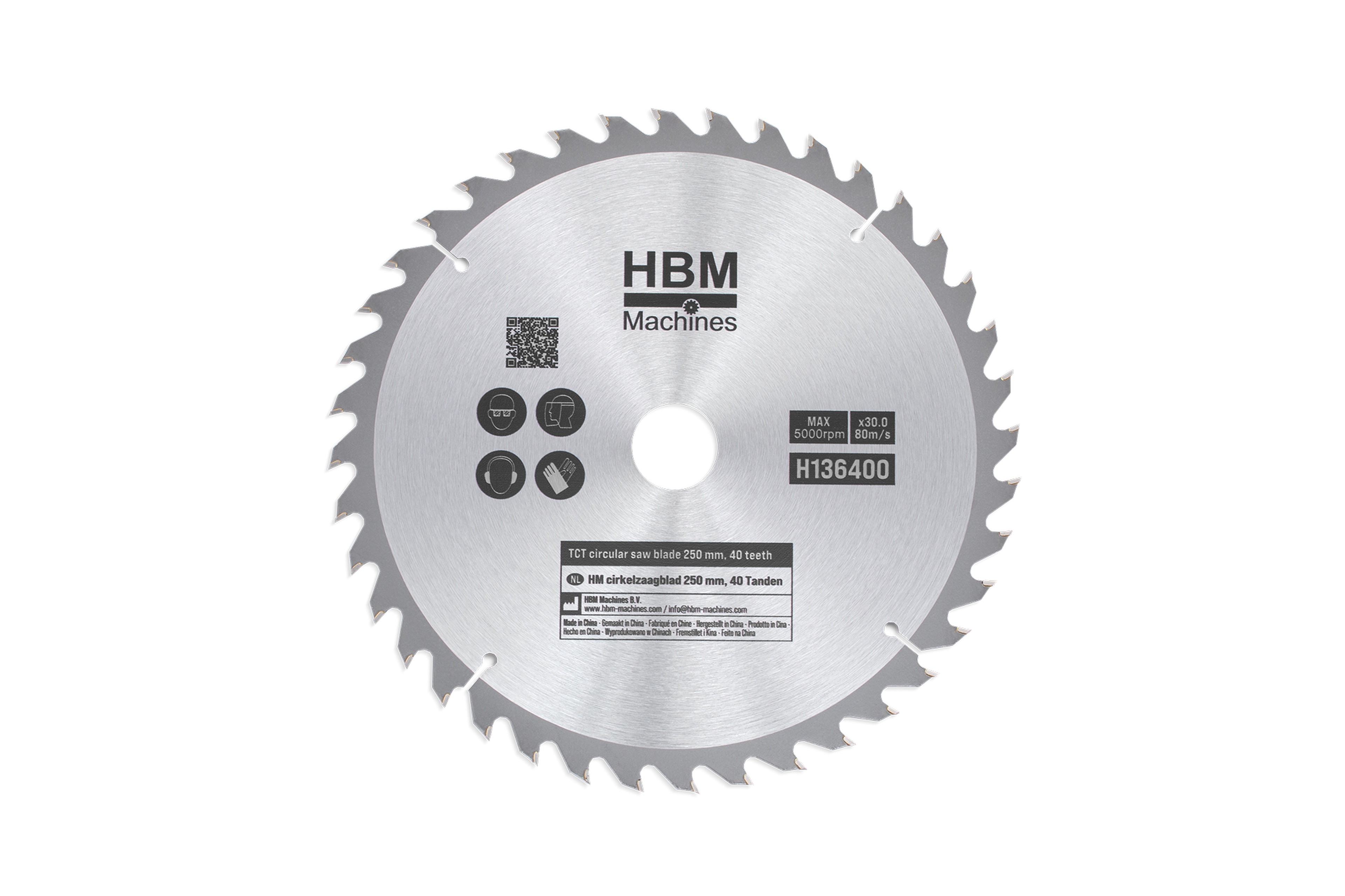 HBM HM-Kreissägeblätter 250 mm 40 Zähne Image 1
