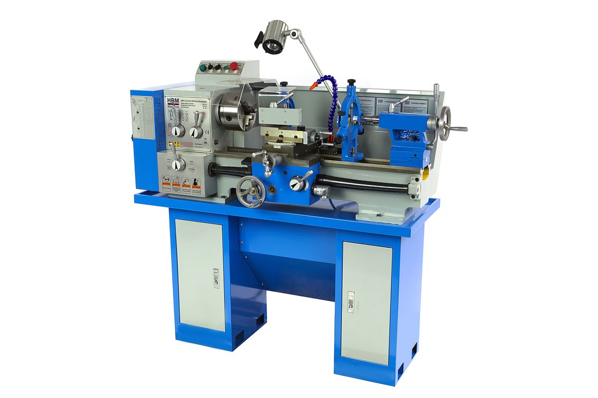 HBM torno para metal 330 x 600 completo