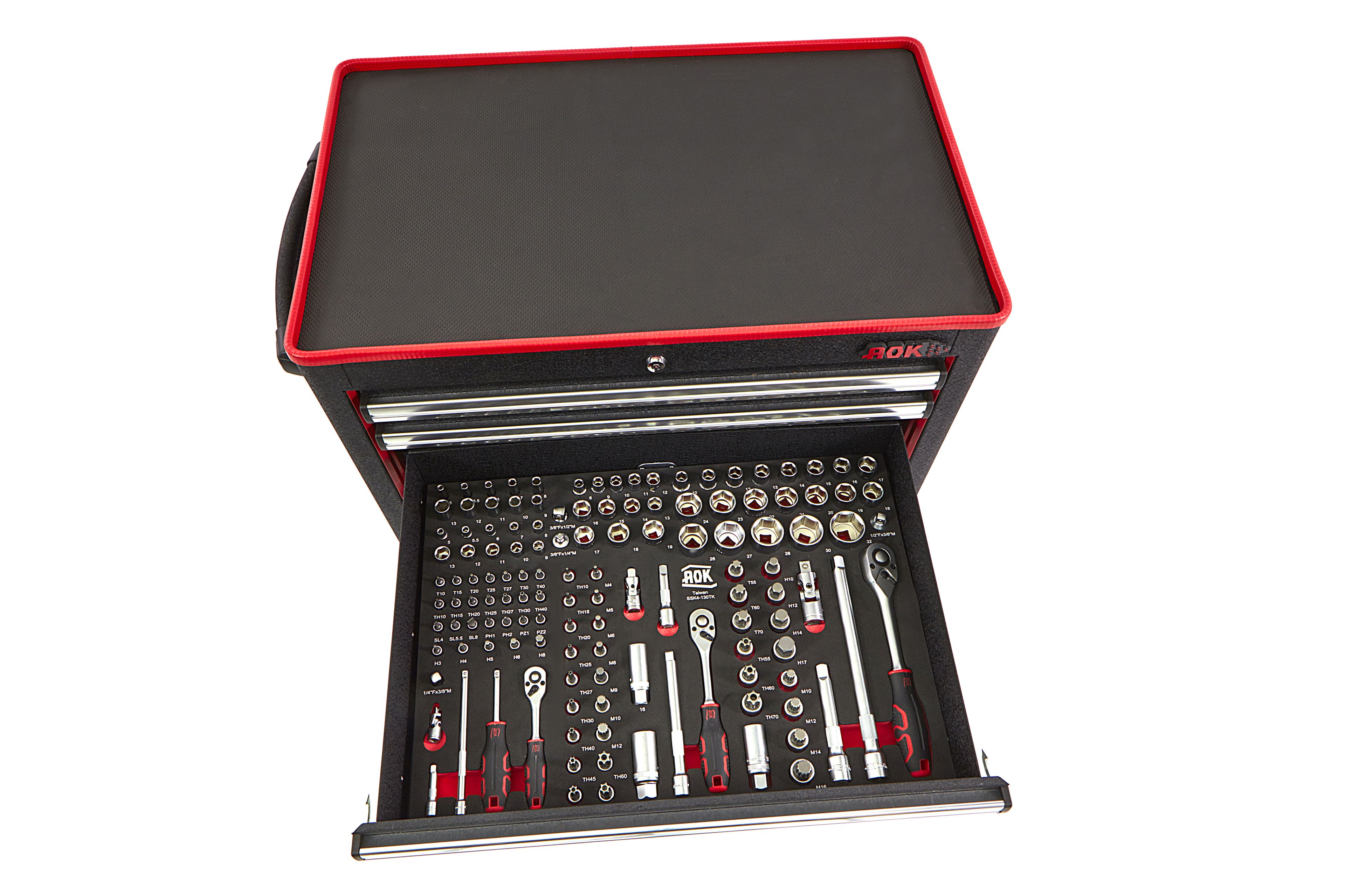 AOK Professionele Gevulde Gereedschapswagen - 249 Delig Image 10