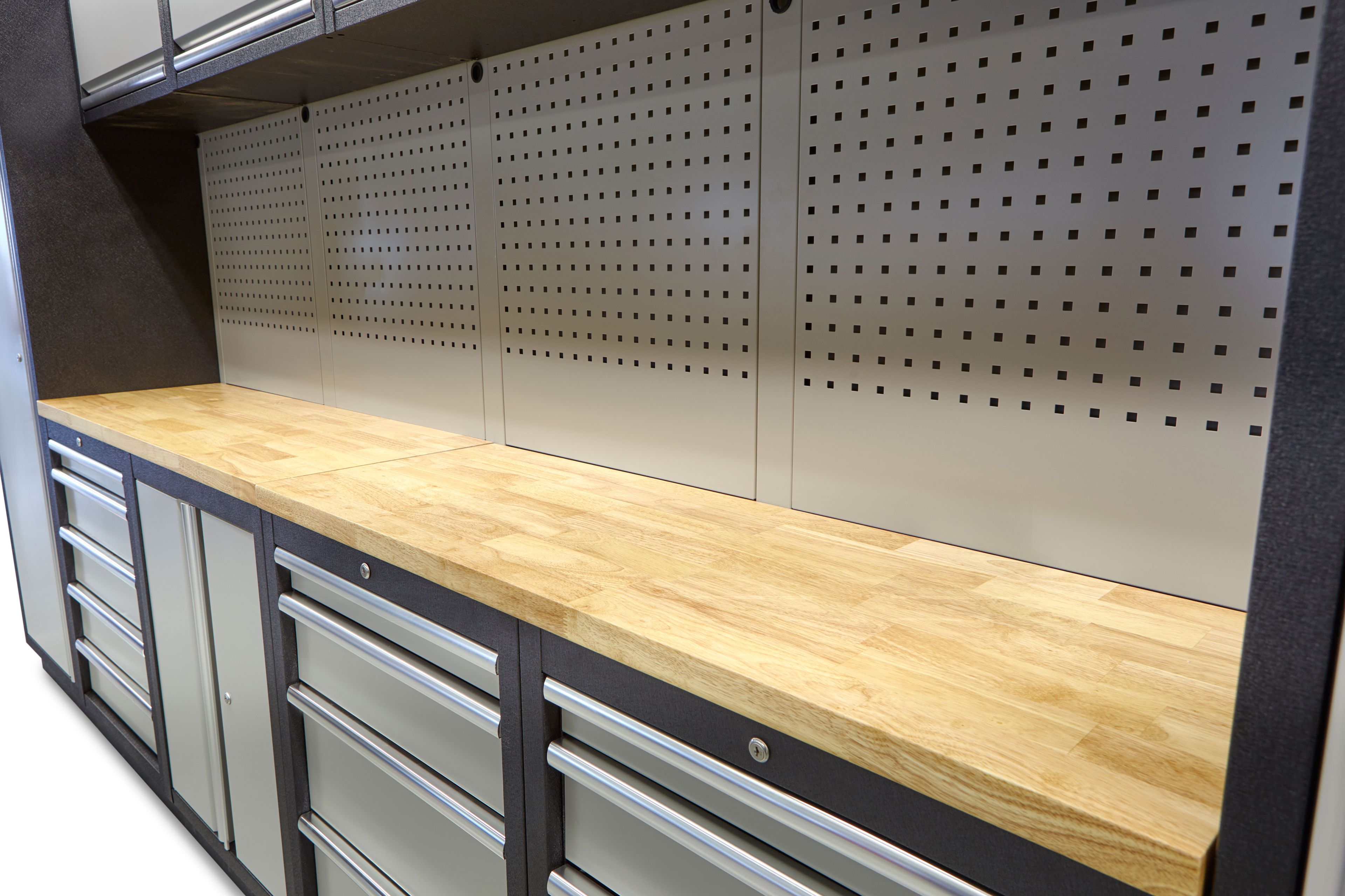 HBM Professionelles modulares Werkstattsystem, 16-teilig, schwarzgrau Image 7