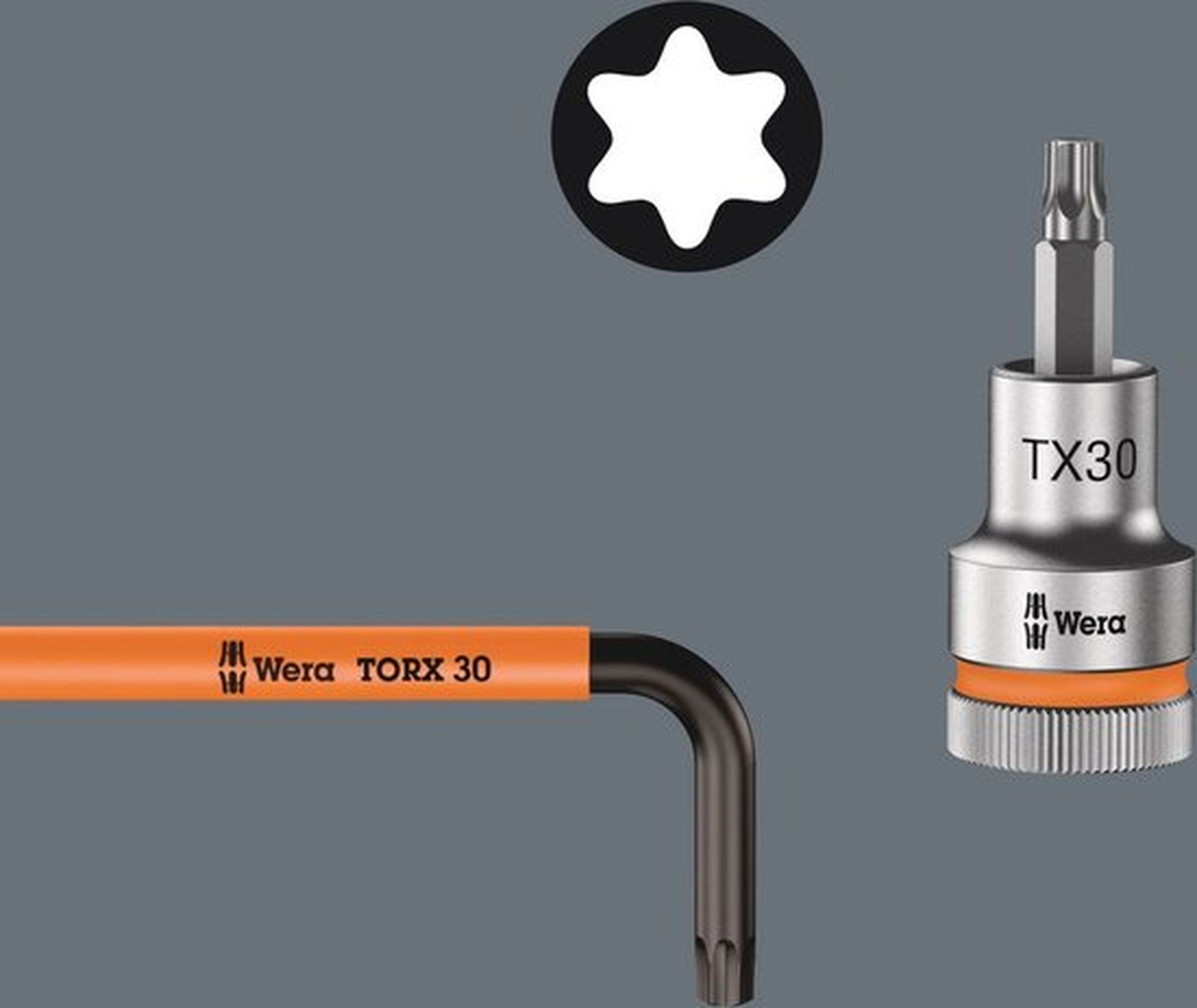 Wera Haakse torxset T10-T40 met vasthoudfunctie Image 4