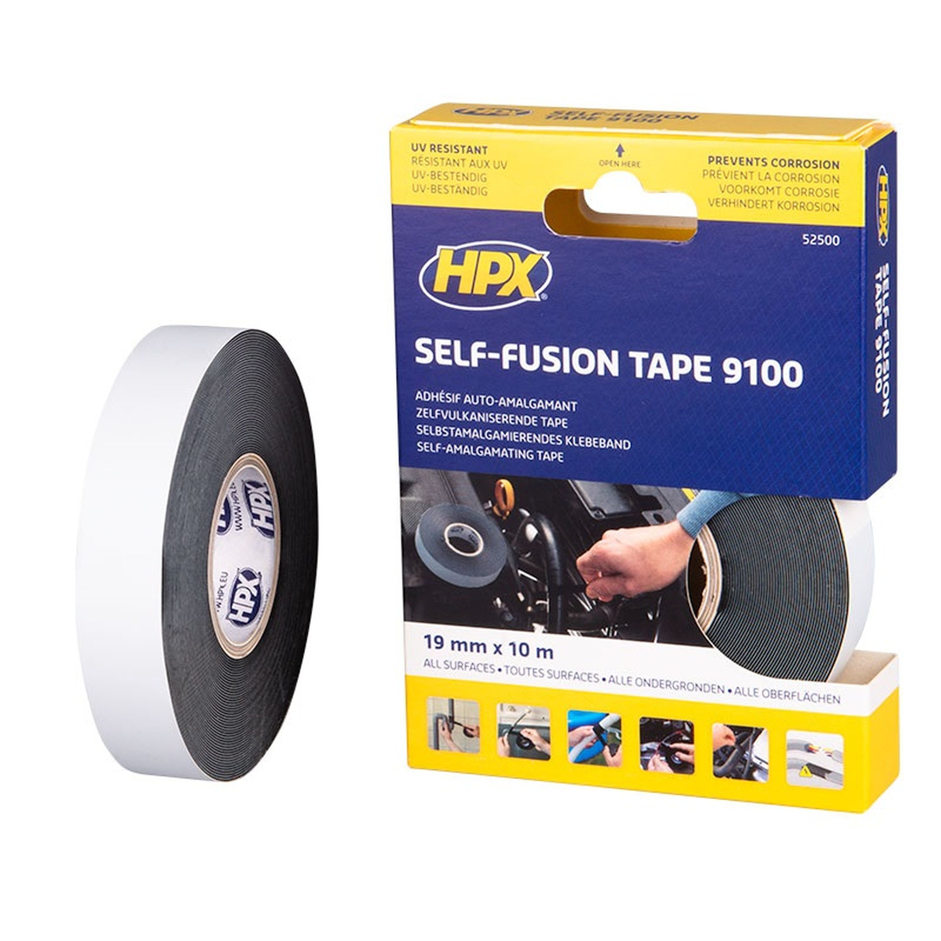 HPX Bande auto-vulcanisante - noir 19mm x 10m