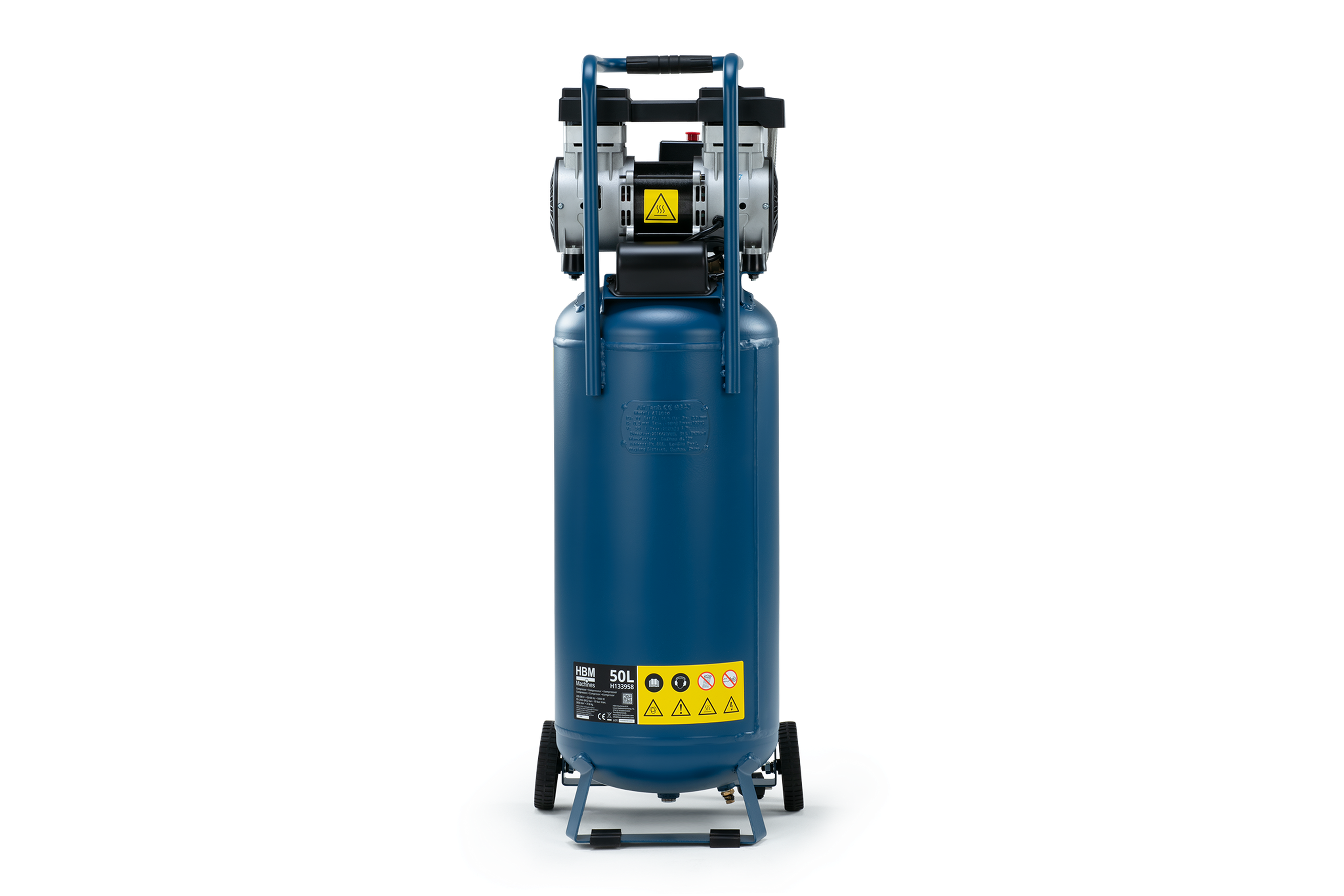 HBM staande olievrije compressor, 50 liter, 10 bar, 1,3 pk Image 4