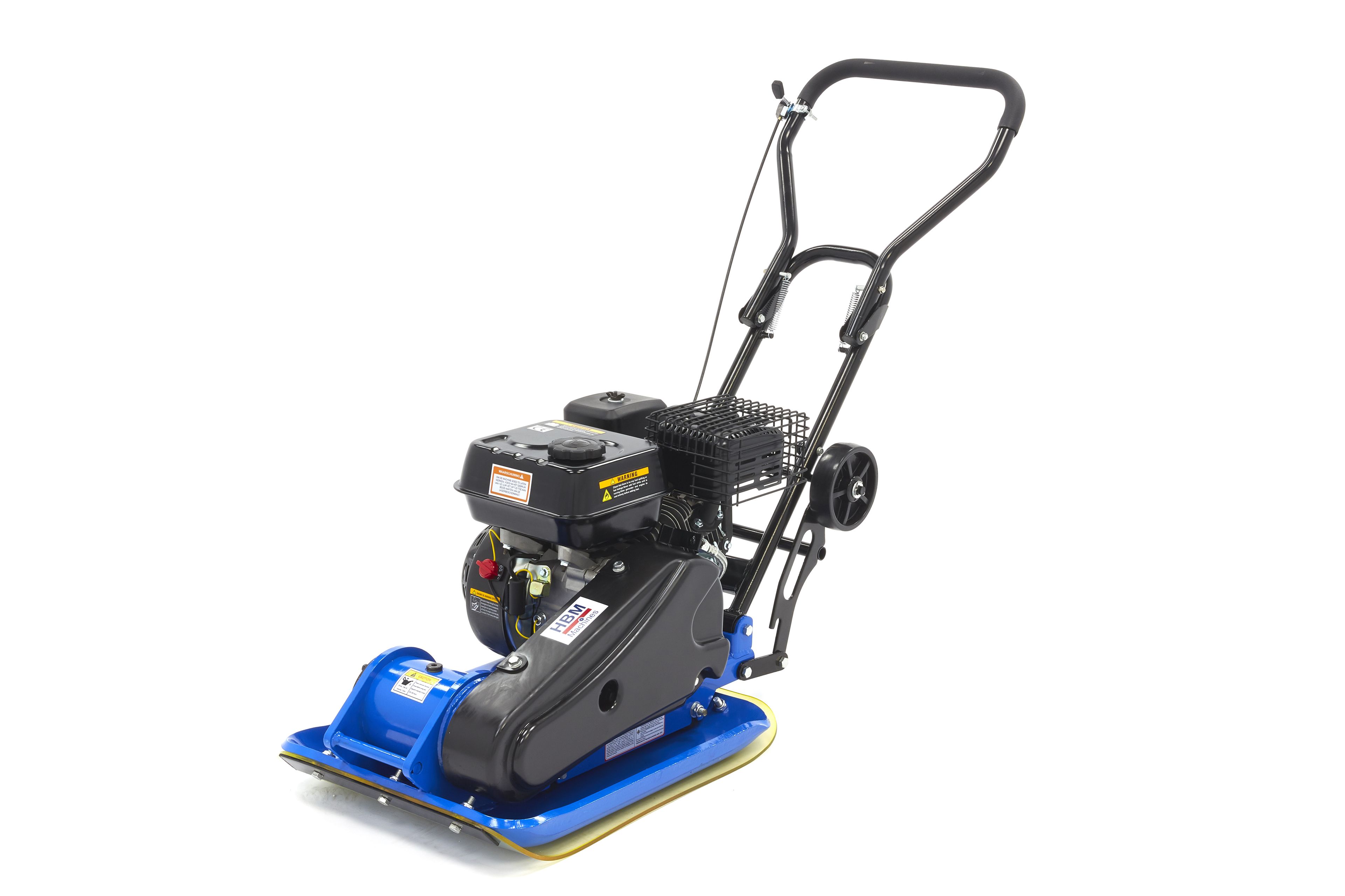 HBM 6,5 PK / 196 CC Plaque vibrante avec jeu de roues et plaque de protection de pavage 13000N Image 2