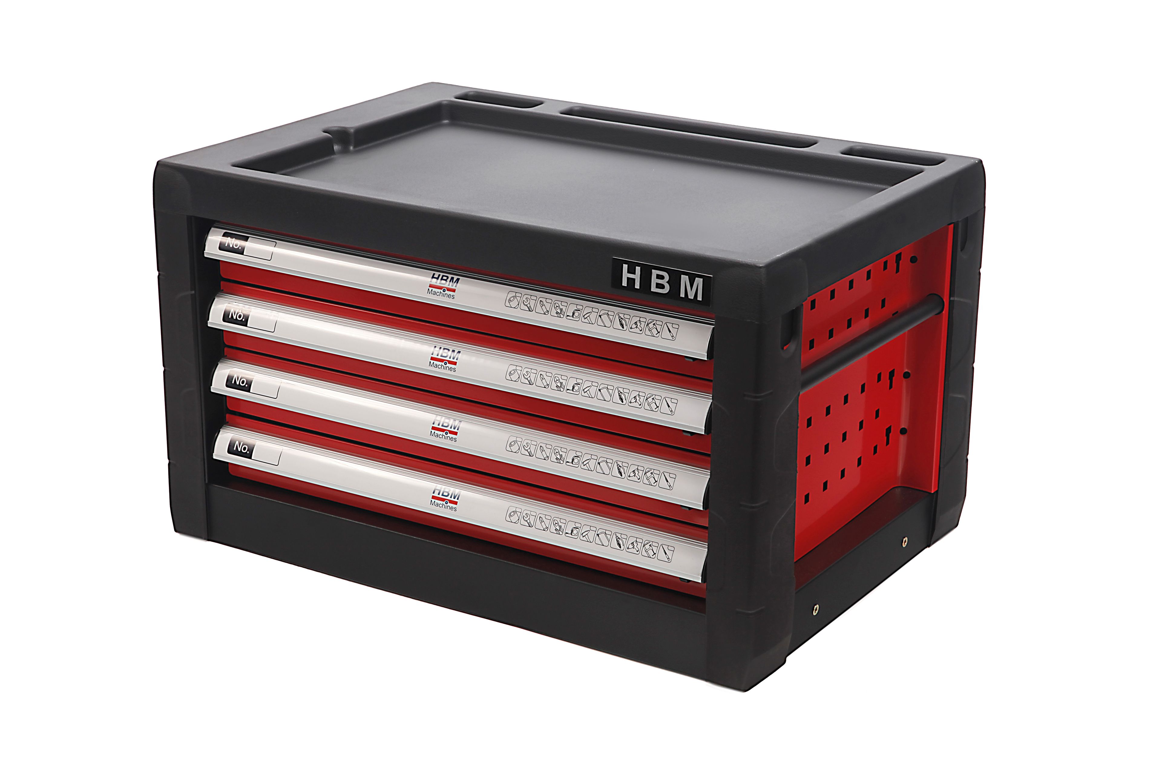 HBM 4 Laden Gereedschap Opzetkast - ROOD Image 2