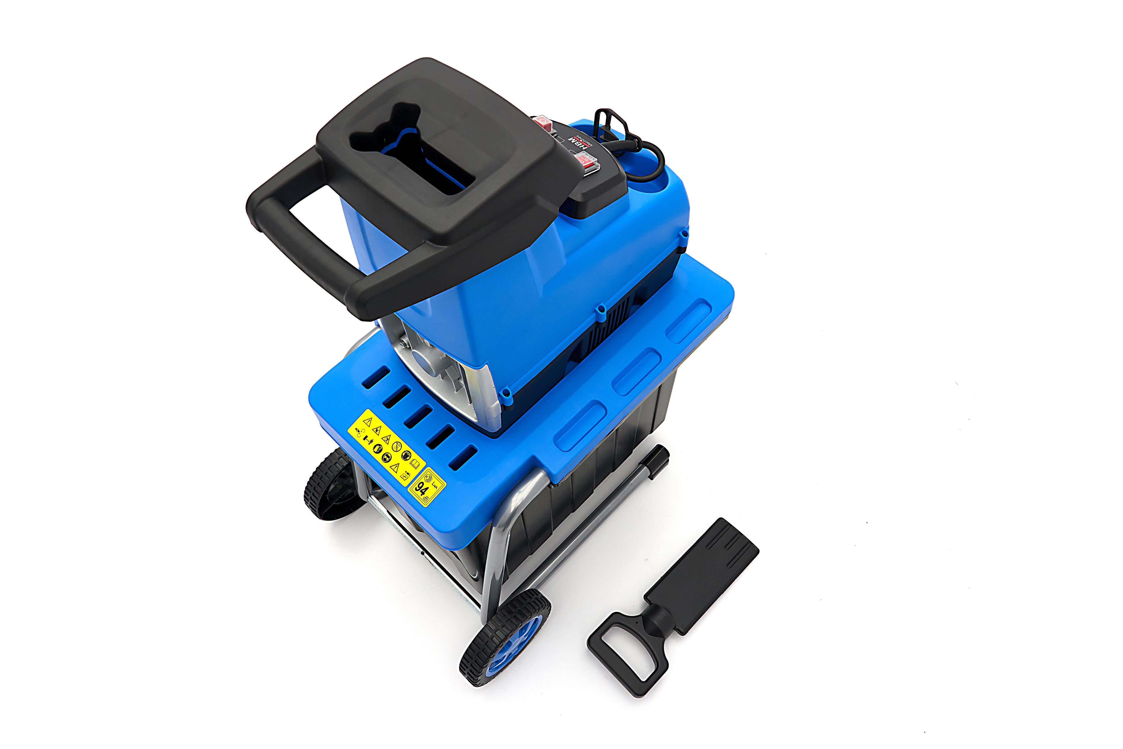 HBM Broyeur électrique silencieux 2 800 W - Broyeur de jardin / Déchiqueteuse pour branches de 45 mm Image 8