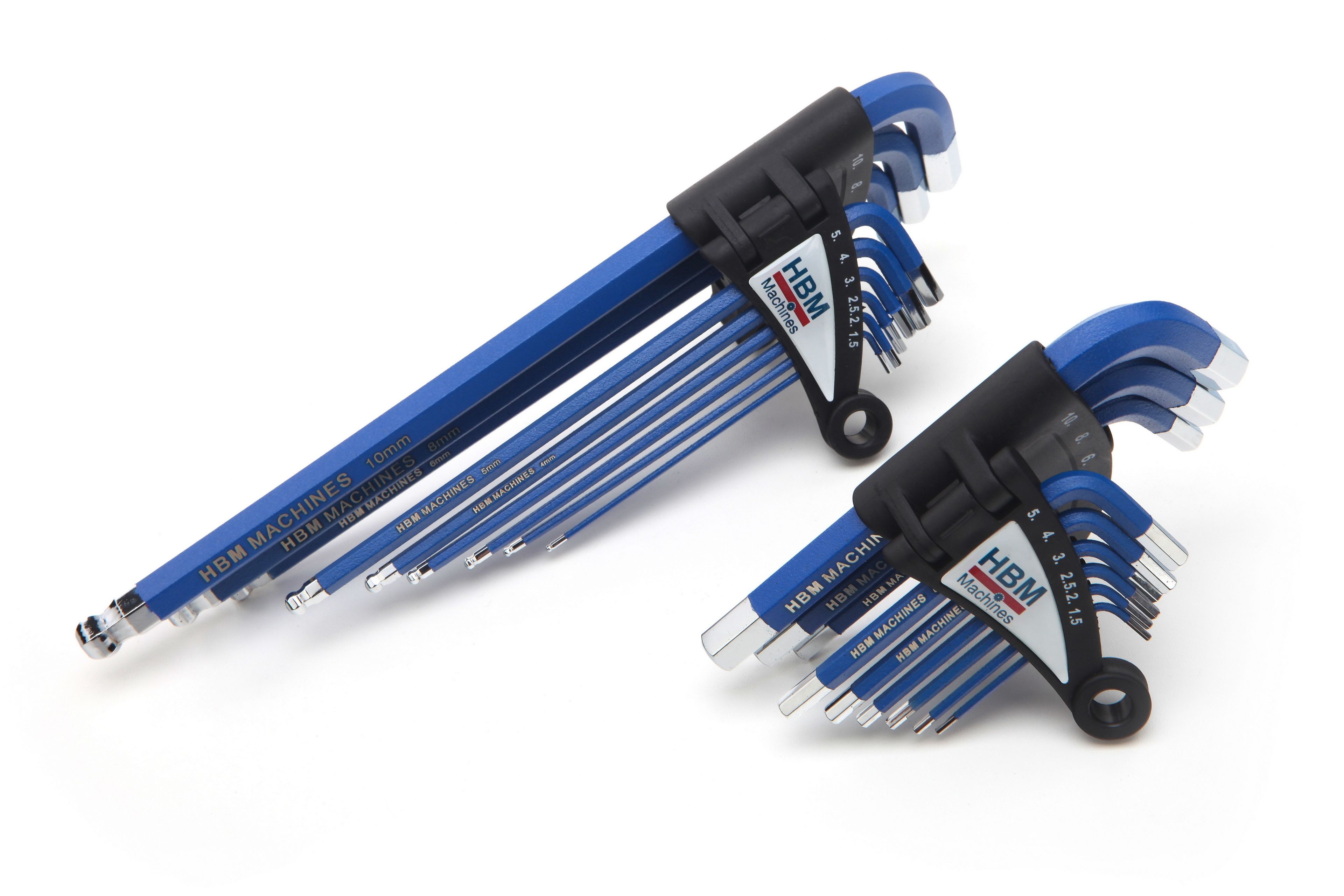 HBM metrische inbussleutel set, 9-delig