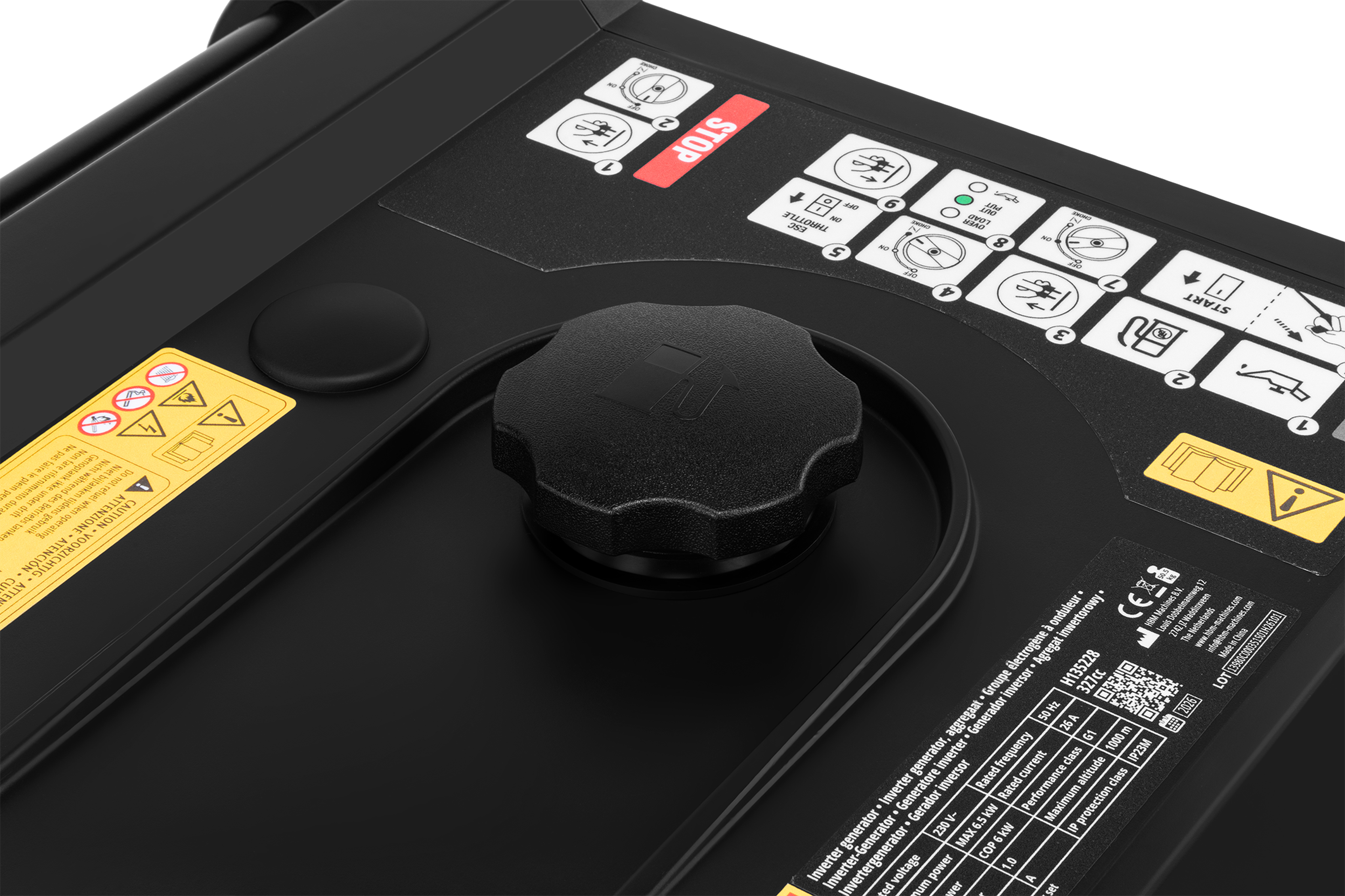 HBM générateur onduleur avec moteur à essence de 327 cm³ 230V 6500W Image 11