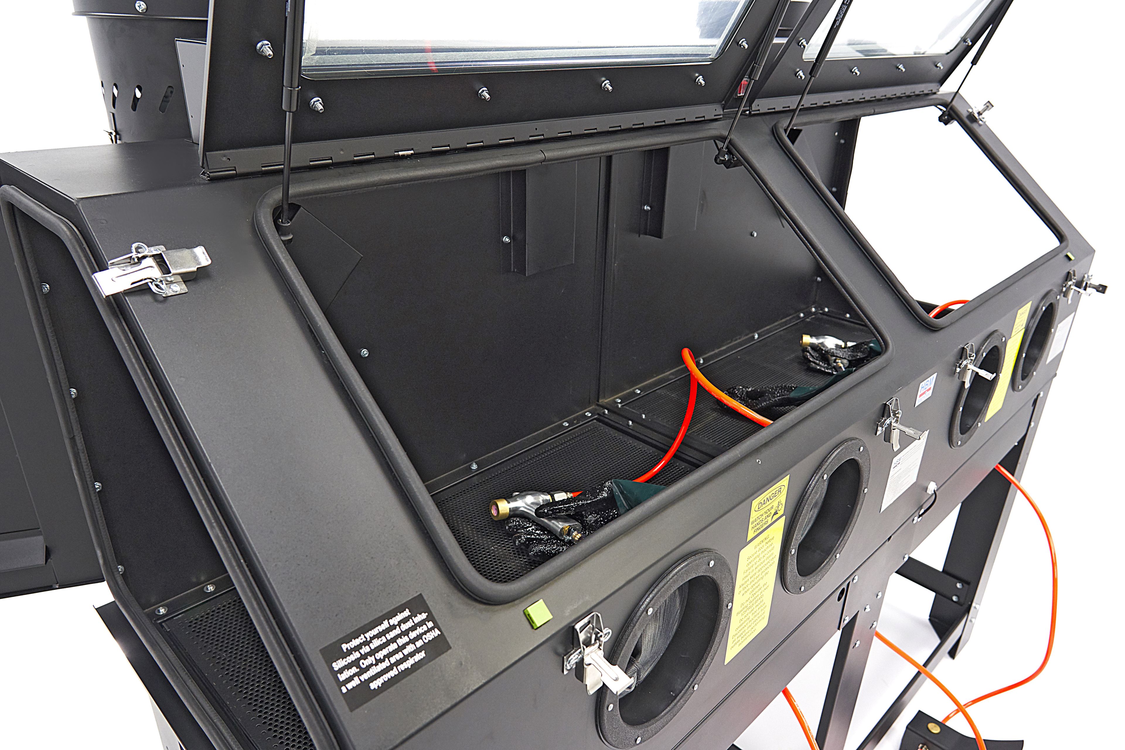 Cabine de sablage double HBM SBC 880 avec 2 ventilateurs d'extraction Image 15