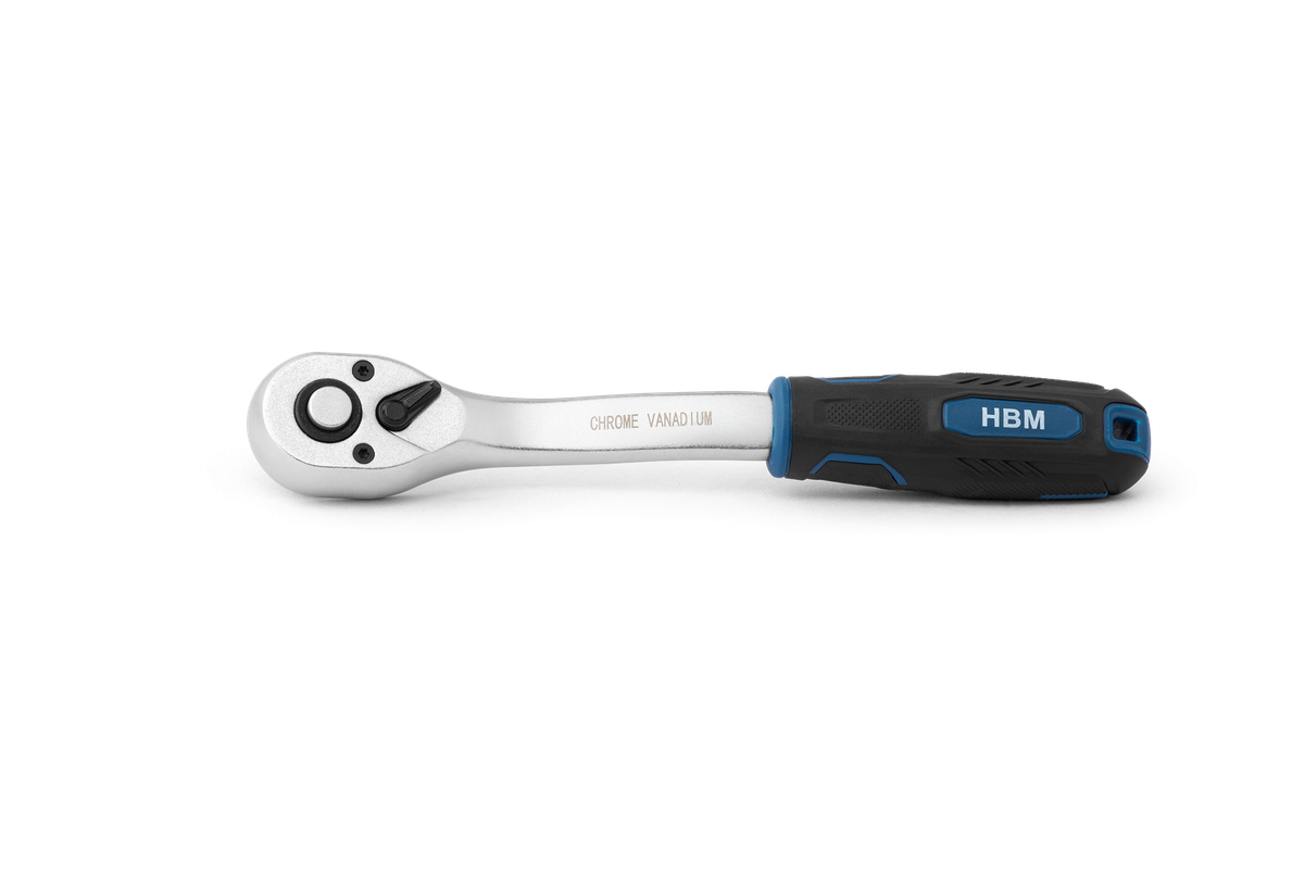 Llaves de trinquete premium HBM profesionales 72 dientes azul negro