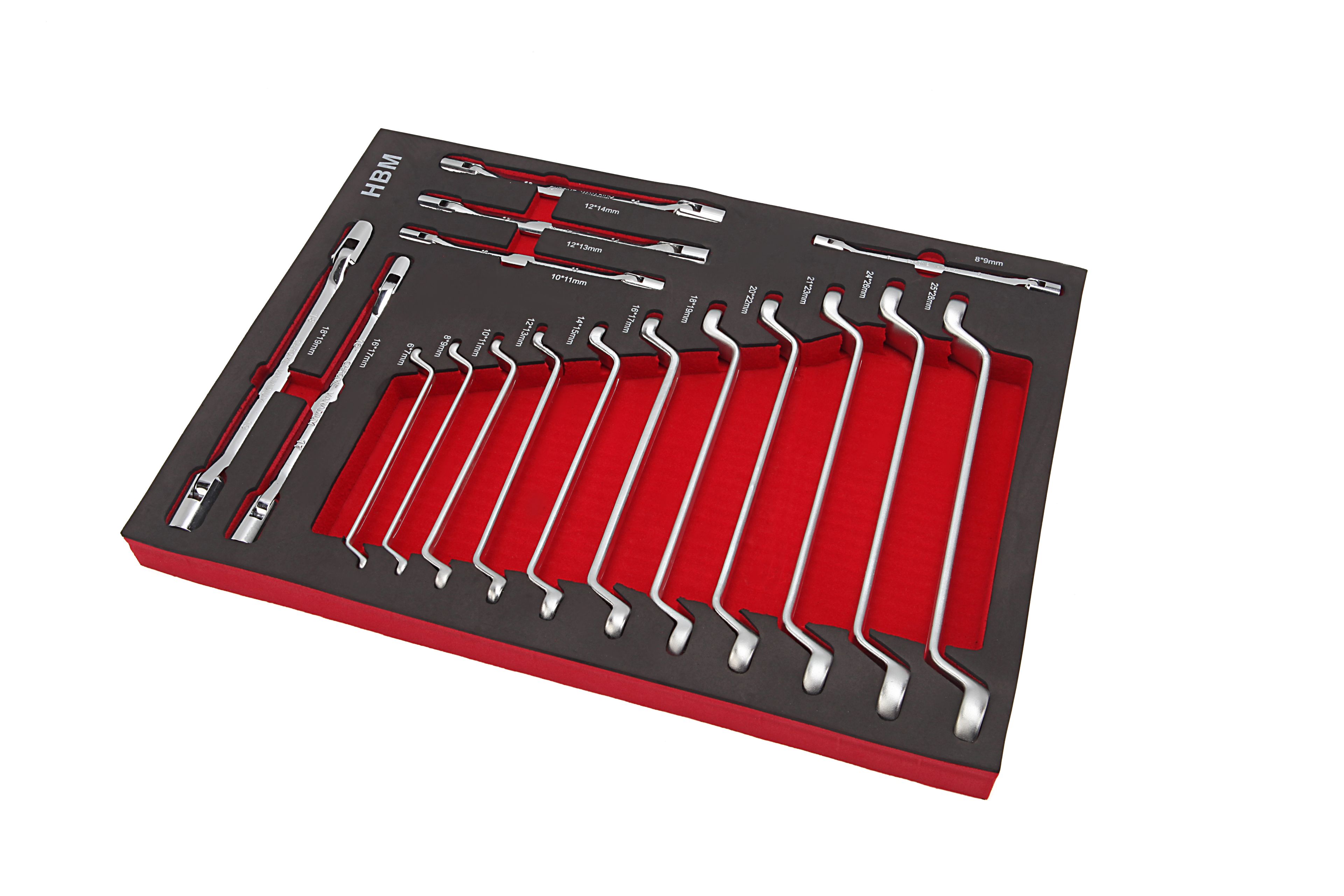 HBM deluxe gevulde gereedschapswagen, 283 delig, zwart Image 15