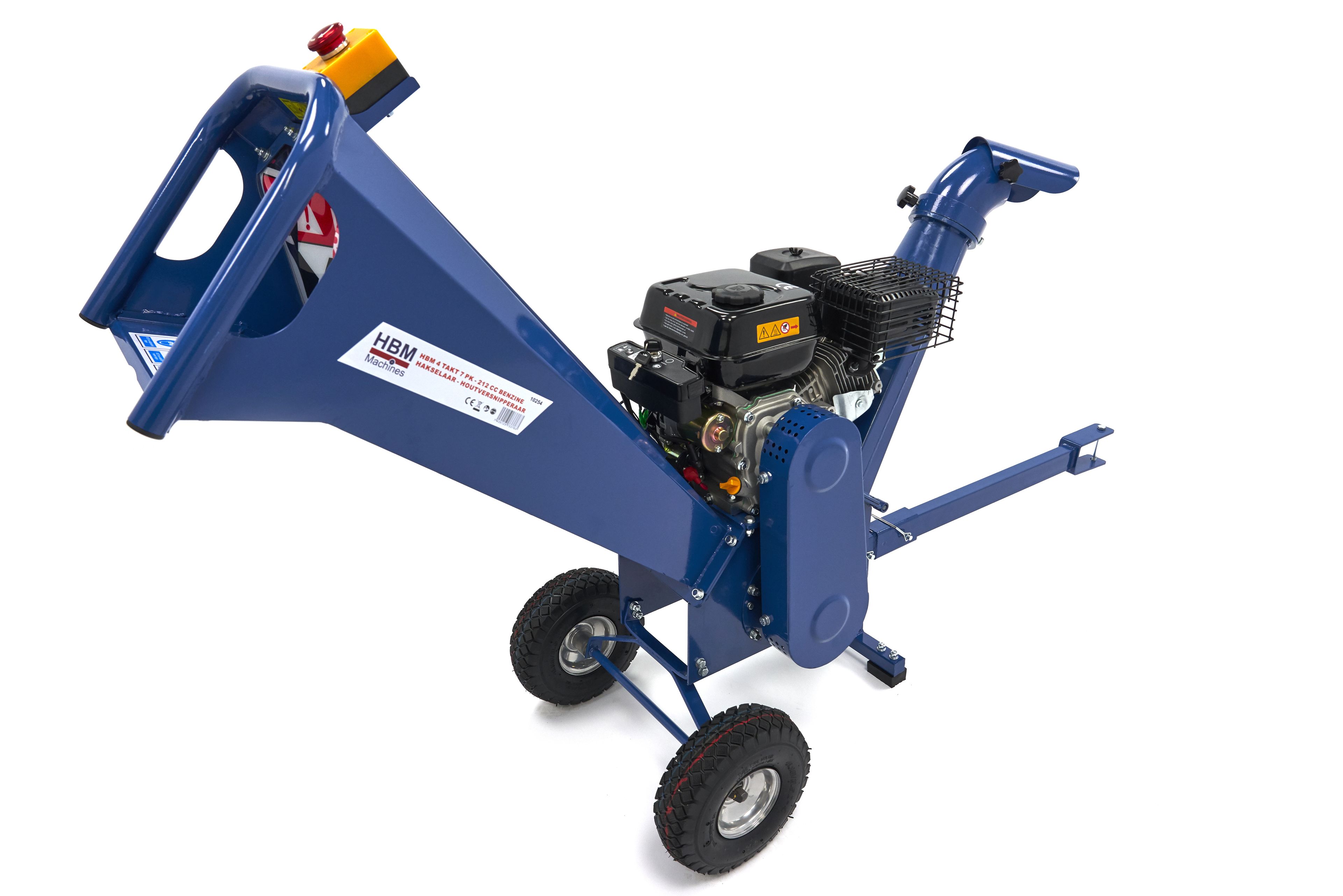 HBM Benzine hakselaar - houtversnipperaar 4 Takt 7 PK - 212 cc Image 5