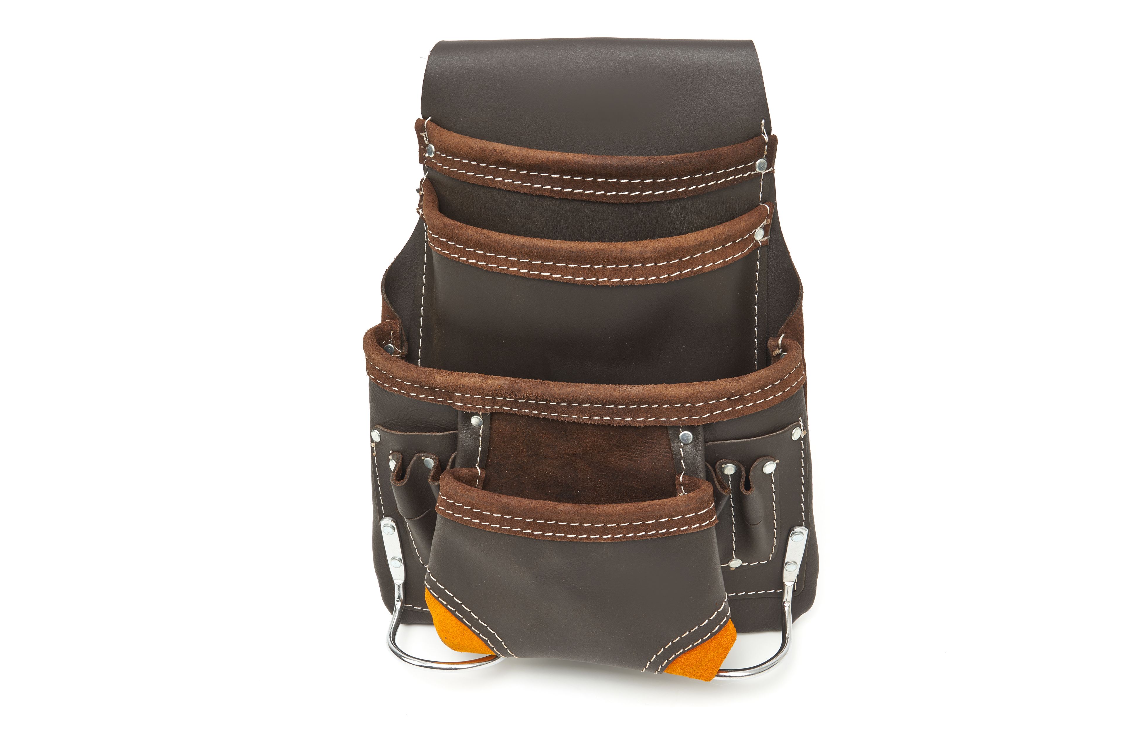 Borsa per attrezzi professionale in pelle HBM con 10 scomparti Image 2