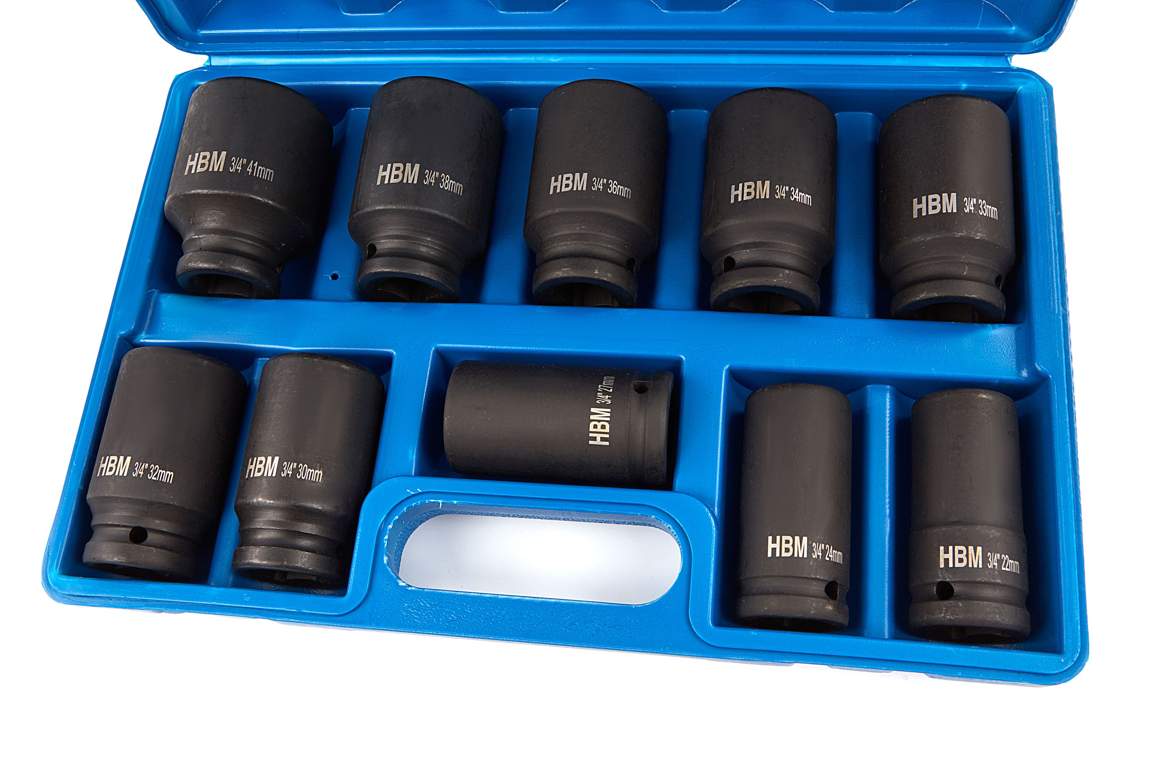 HBM Lot de 10 douilles électriques 3/4 inch de grande taille Image 2