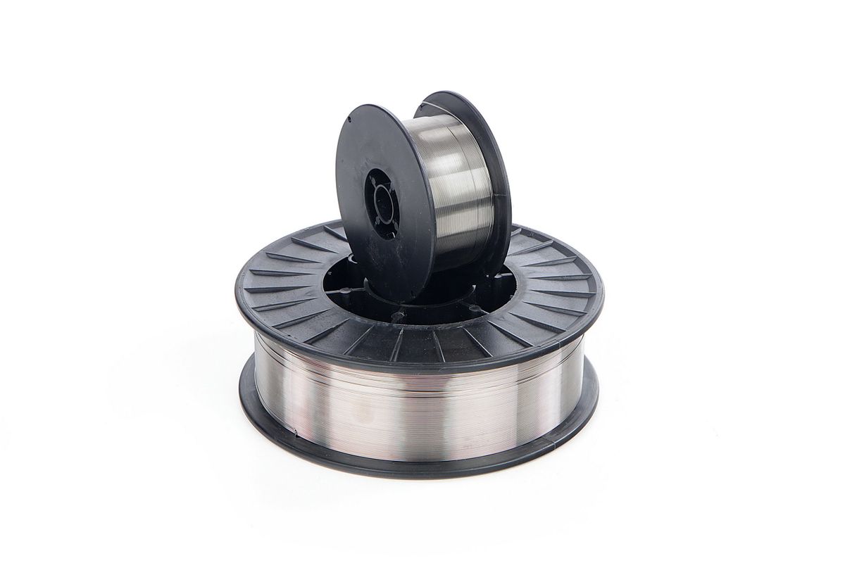 HBM 1 Kg 0,8 mm Hilo de soldadura de acero inoxidable en carrete de 100 mm