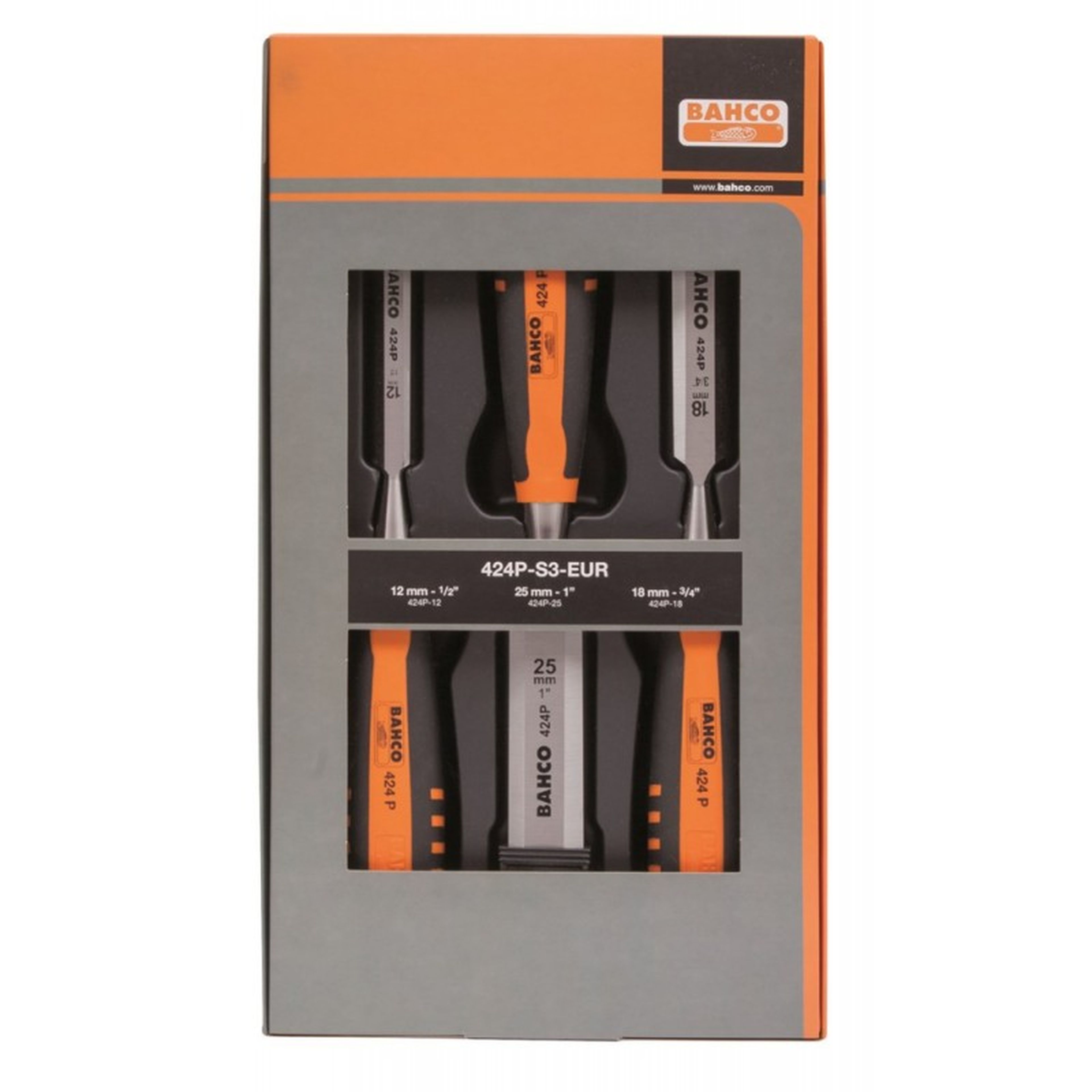 Set di scalpelli Bahco 3 pezzi 424P-S3-EUR Image 3