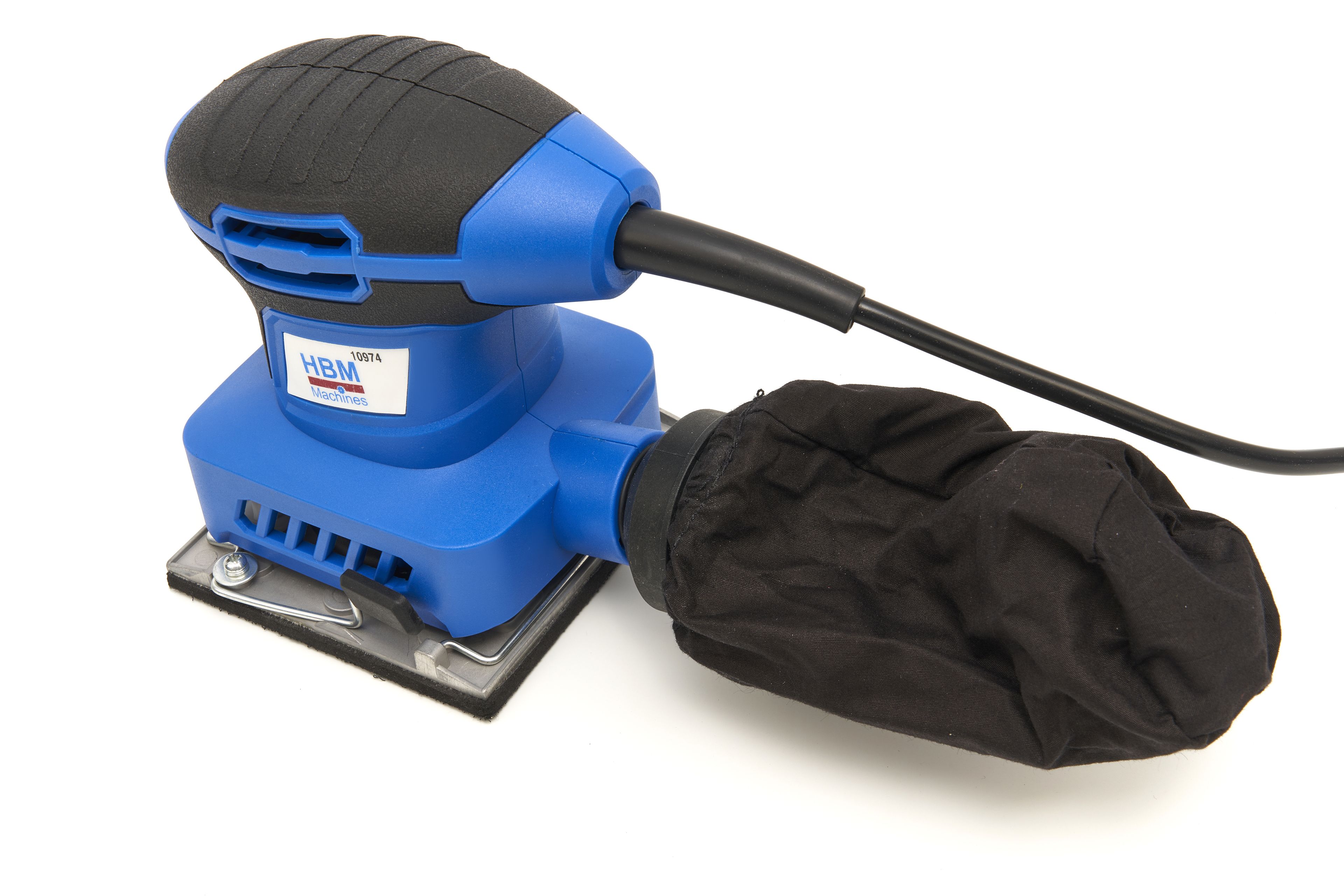 HBM Ponceuse orbitale, ponceuse à main 240 Watts avec 12 feuilles abrasives. Image 3