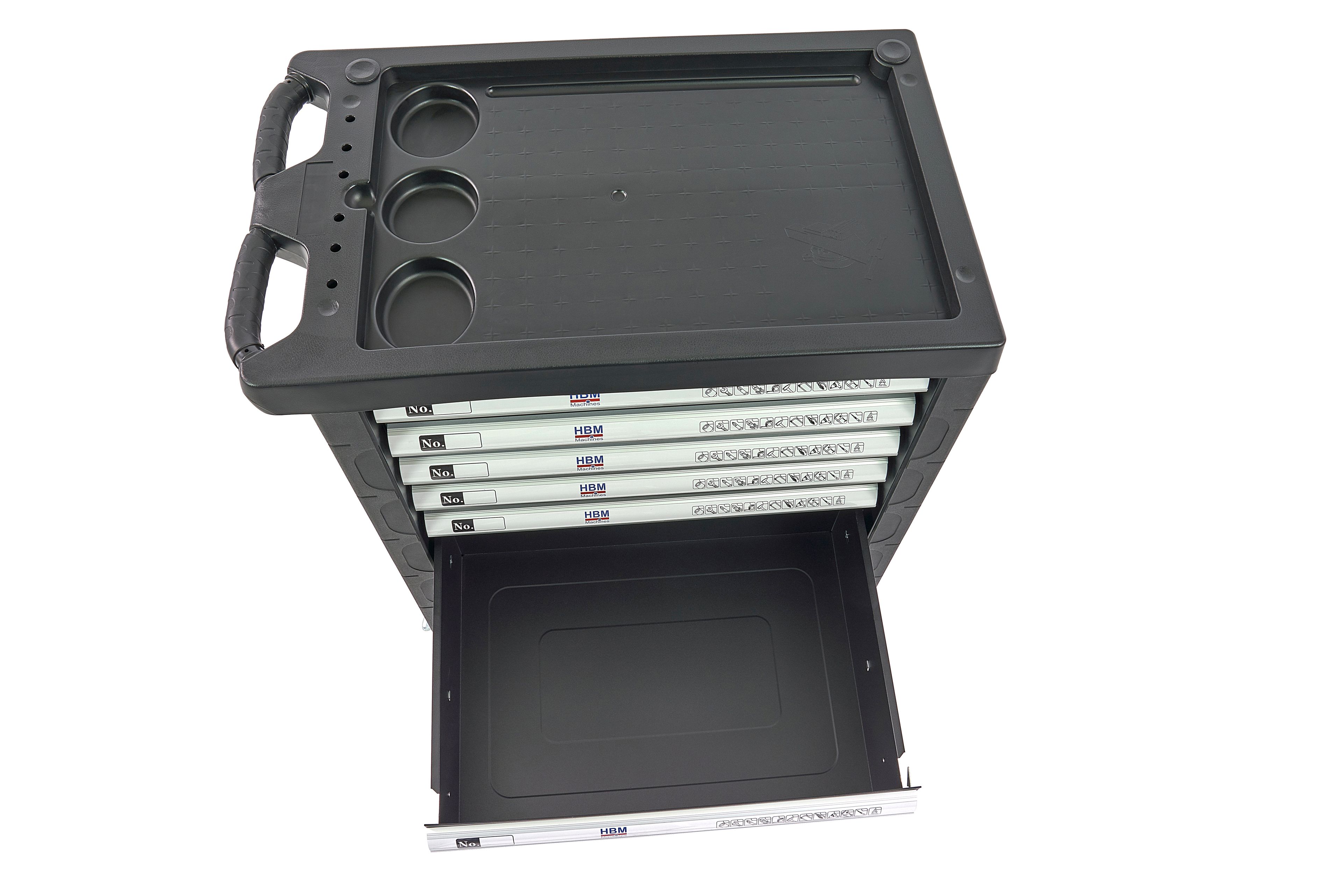 HBM carro de herramientas lleno 196 piezas, negro Image 13