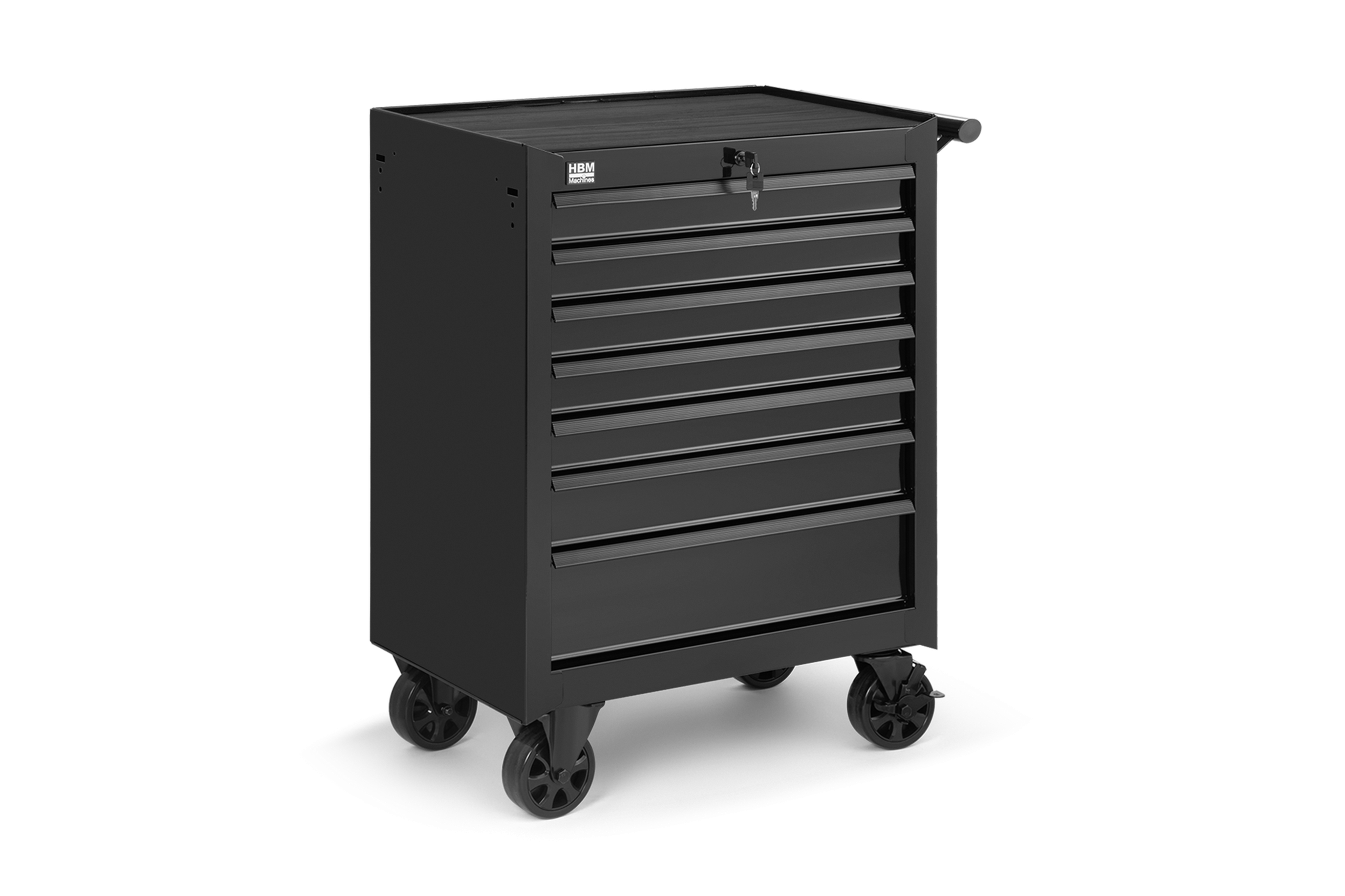 HBM Chariot à outils 7 tiroirs, noir Image 3