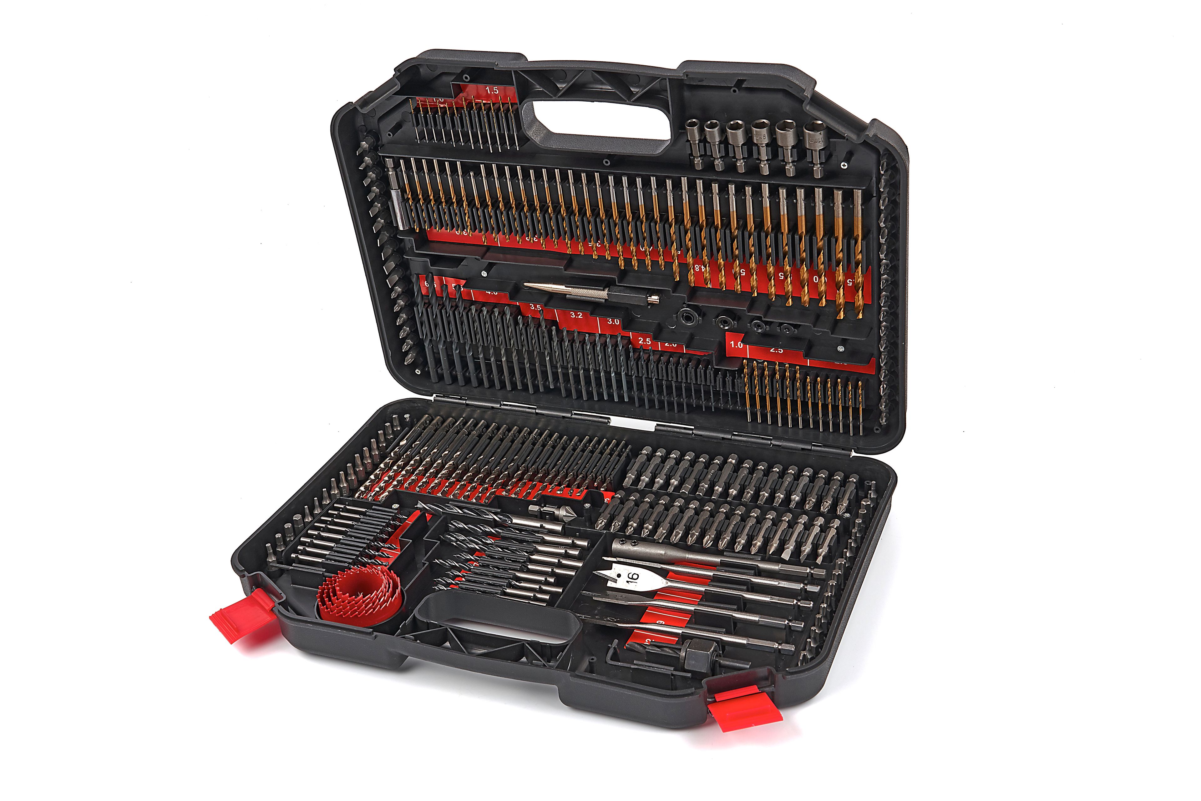 HBM 246 Delige Bitset Compleet Inclusief Metaalboren, Houtboren, Speedboren en Gatzagen