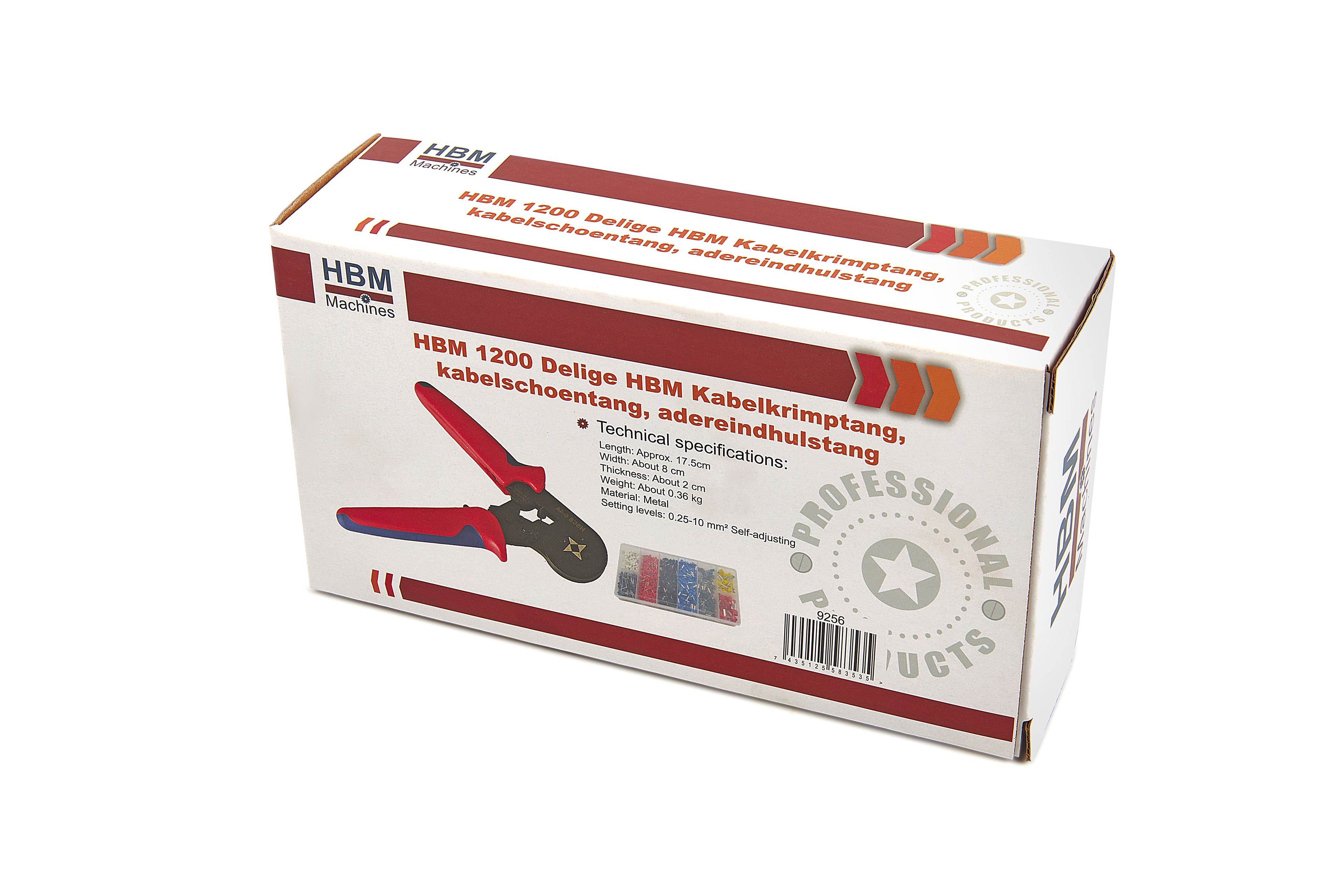 Pinza para crimpado de cables HBM 1200 Piezas, pinza de conectores, pinza para terminales Image 8