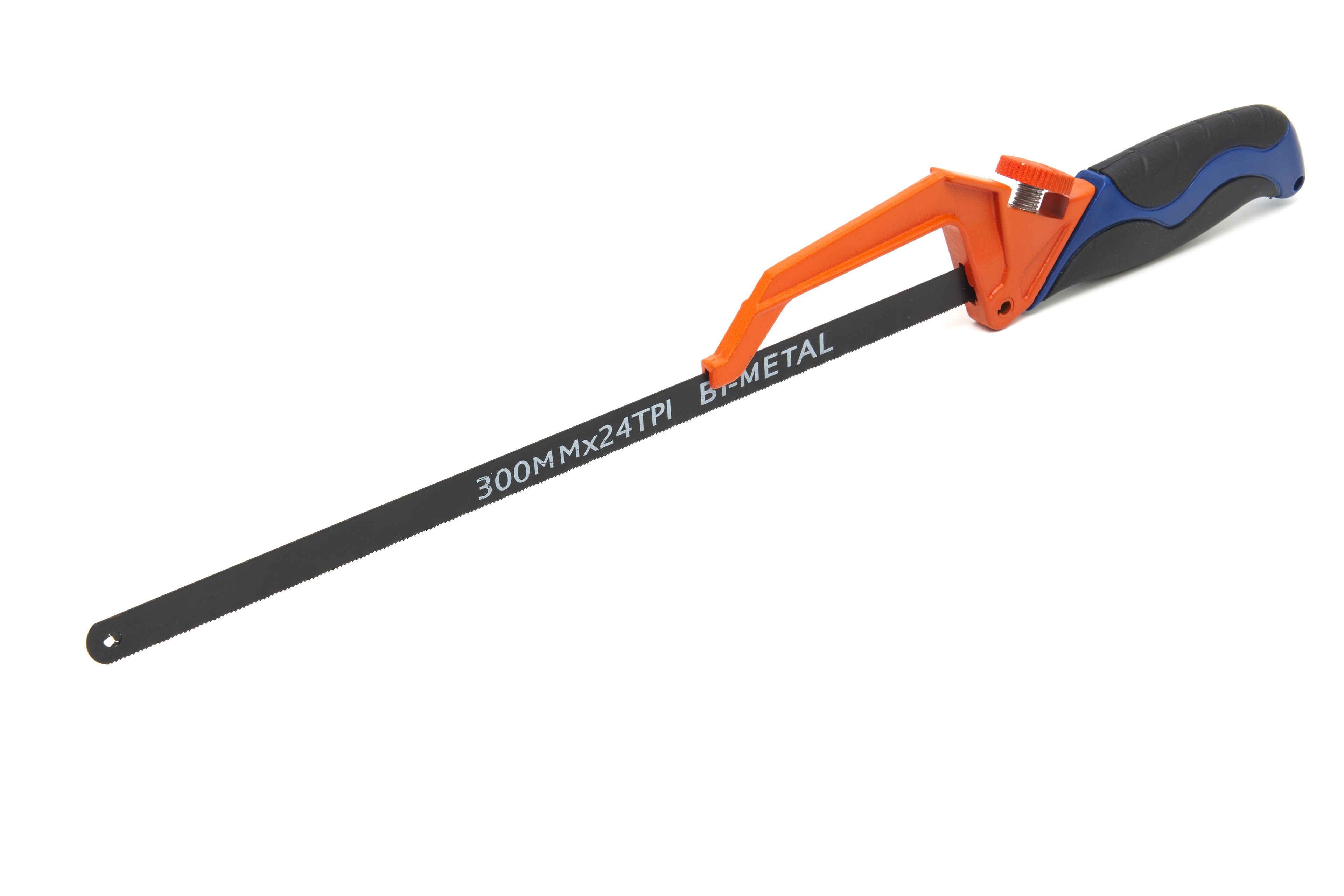 HBM Metaalzaag, ijzerzaagbeugel met 300 mm. Verstelbaar Zaagblad