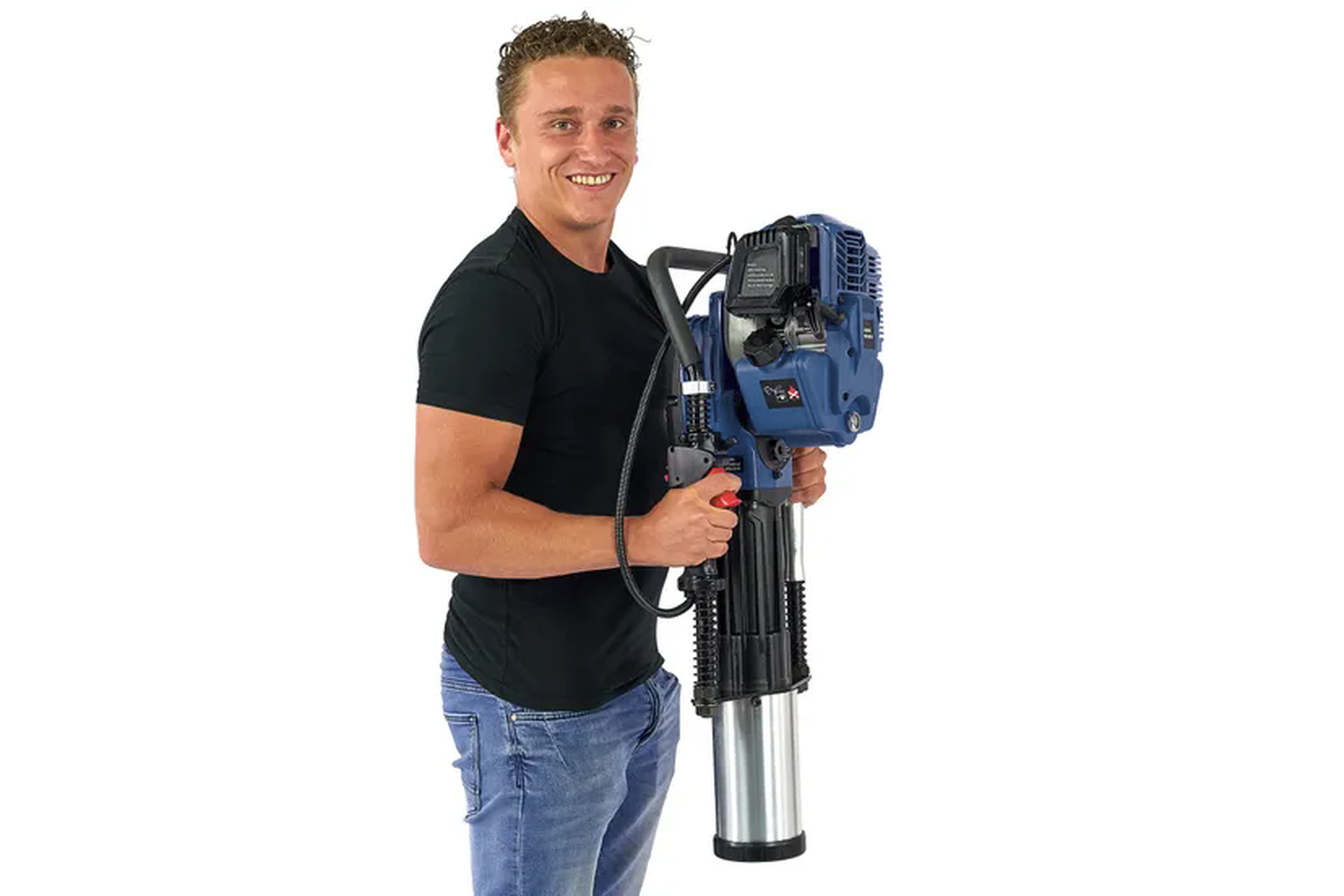 HBM Machine de battage/pilonnage HBM professionnelle 2 temps 52 cm³ à essence Image 7