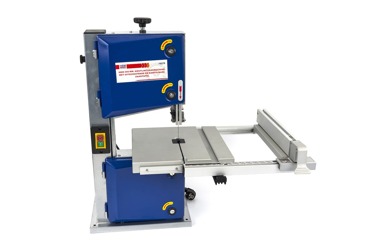 HBM sierra de cinta para madera 200 mm con mesa de sierra extensible