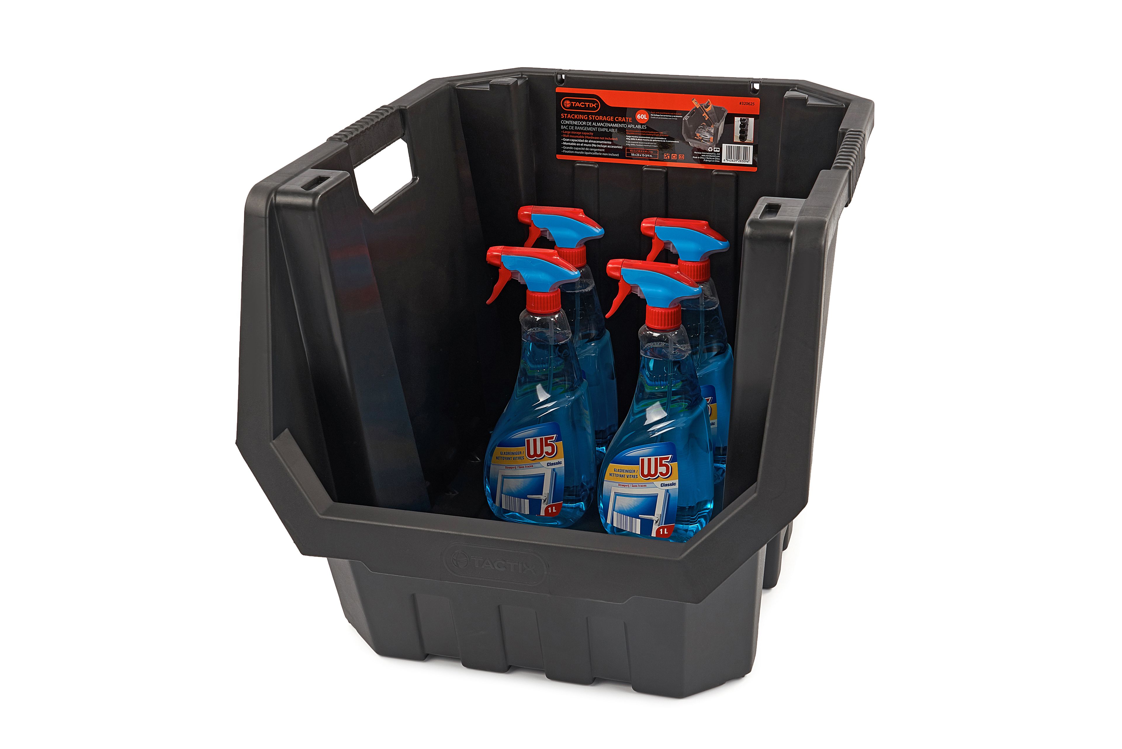 Caja de almacenamiento TACTIX, apilable, 45,5 x 58 x 40 cm Image 6