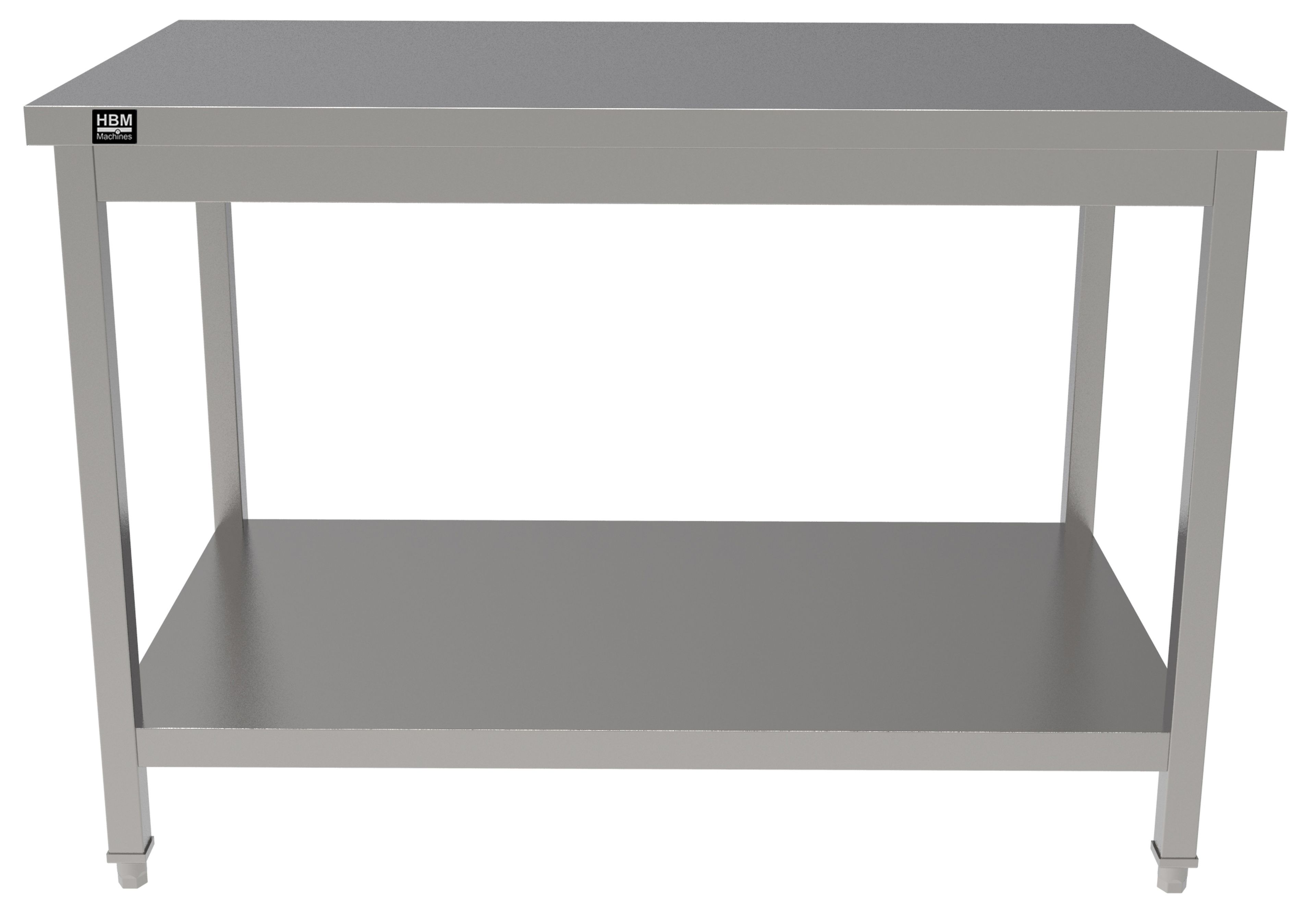 HBM Banco de Trabajo Acero Inoxidable 120 cm