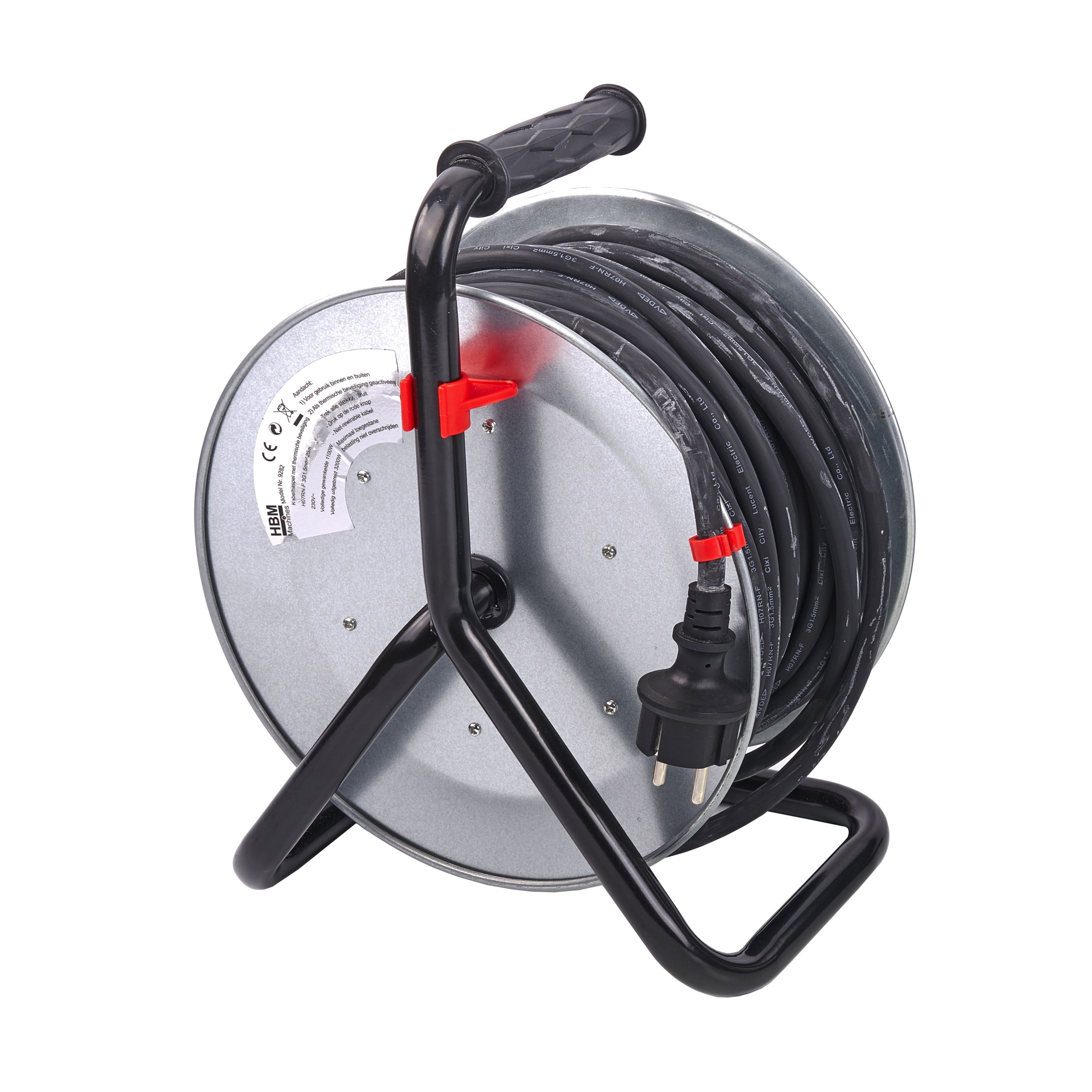 HBM 25 Meter Spatwaterdichte IP44 Stroomhaspel, Kabelhaspel 3 x 1,5 mm Image 3