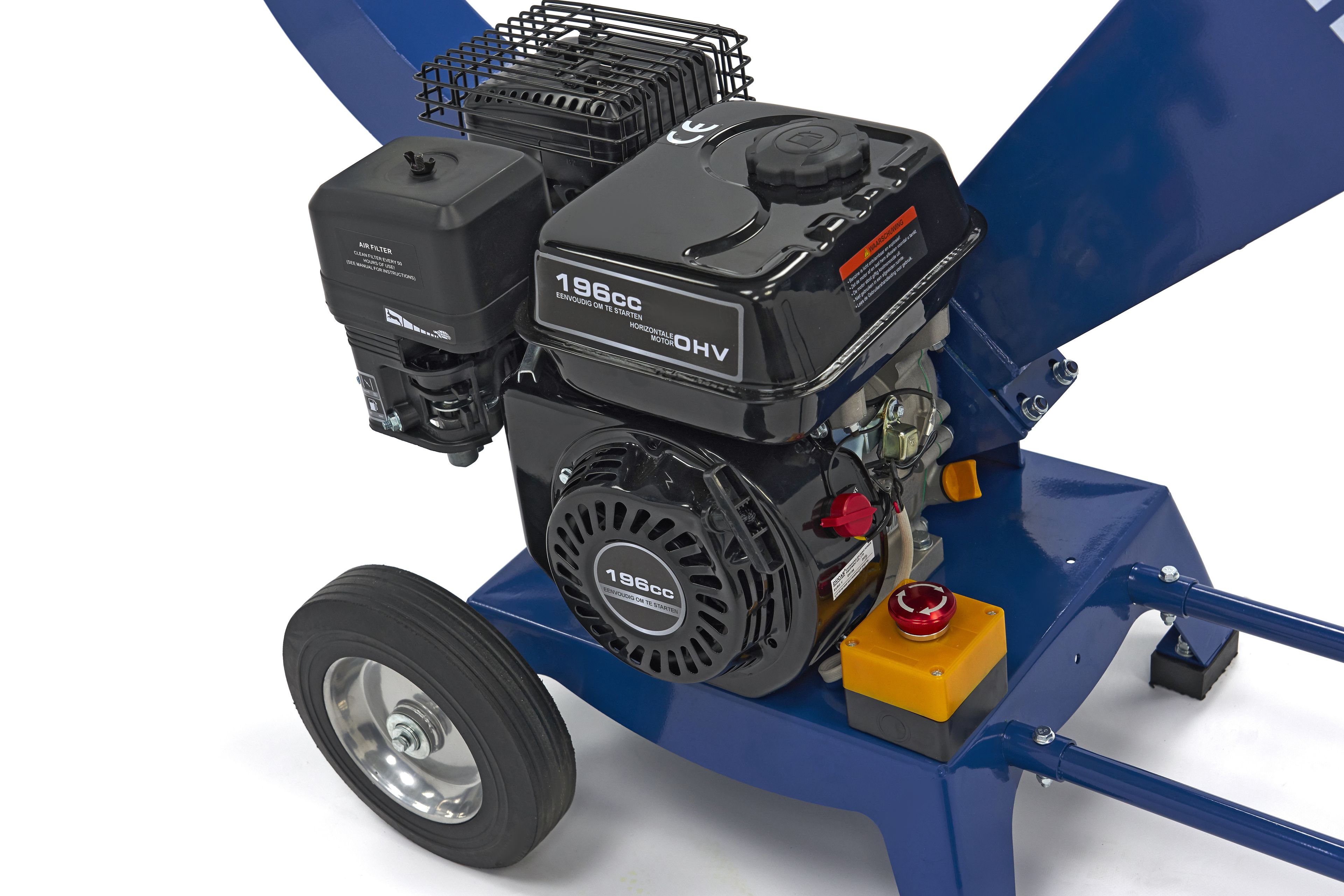 HBM Benzine hakselaar - houtversnipperaar 4 Takt 6.5 PK - 196 cc Image 5