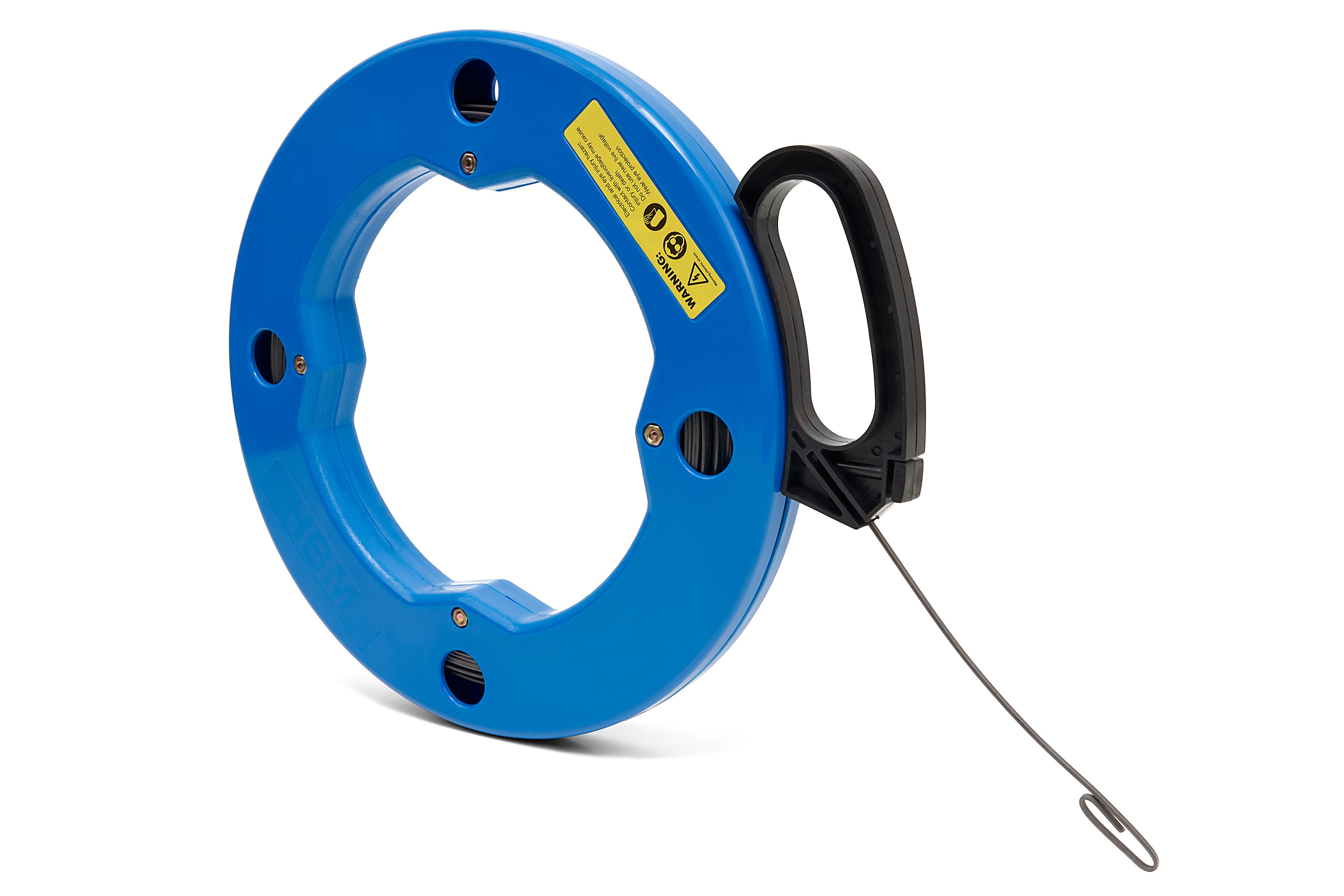 HBM 30 Metros de Cuerda de Tira / Tirador de Cable de Acero en Carrete con Bloqueo