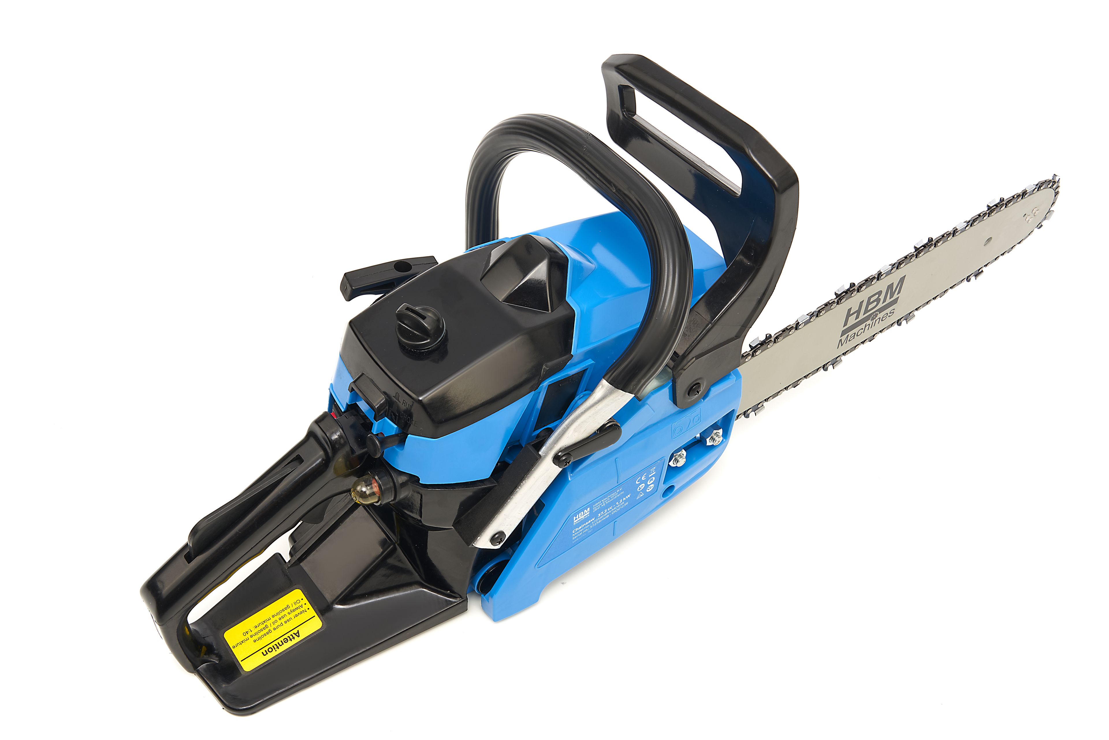 Sierra de cadena HBM 38 cc motor de gasolina de 2 tiempos con hoja de 350 mm Image 4