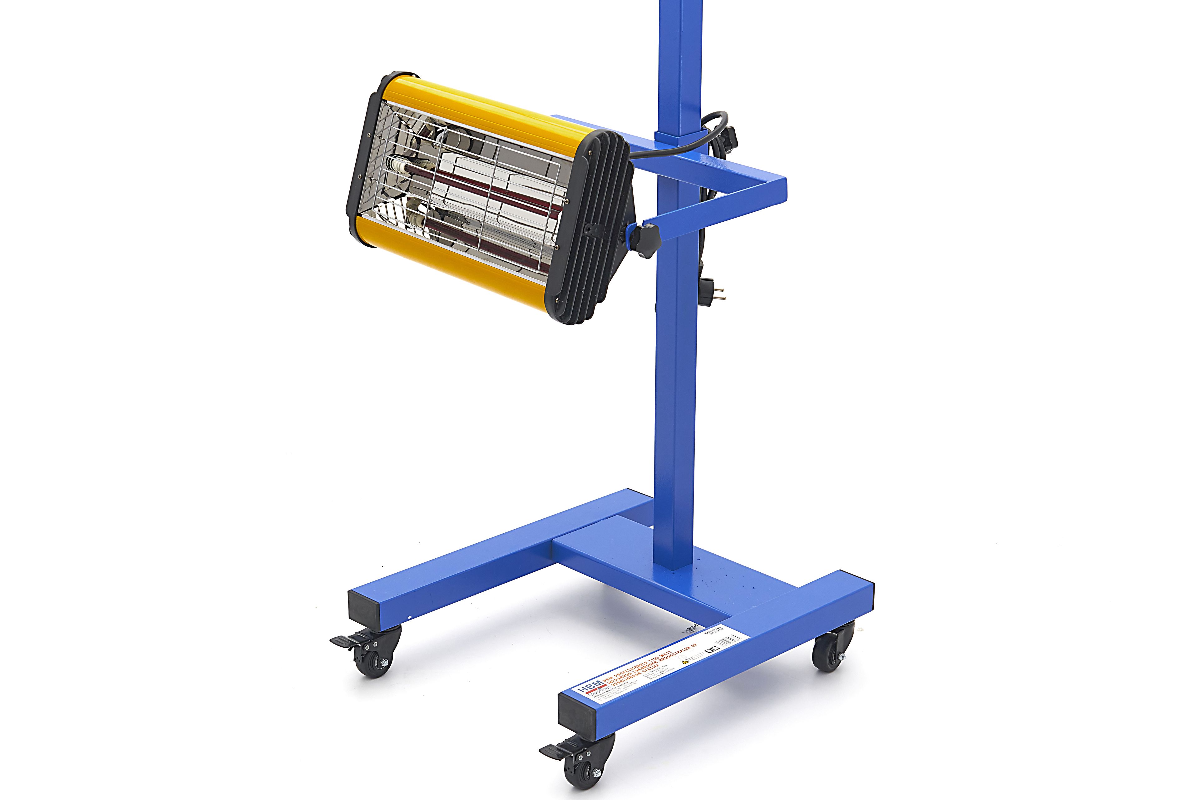 HBM Professional Infrared Paint radiateur de séchage sur support mobile 1 100 W Image 9
