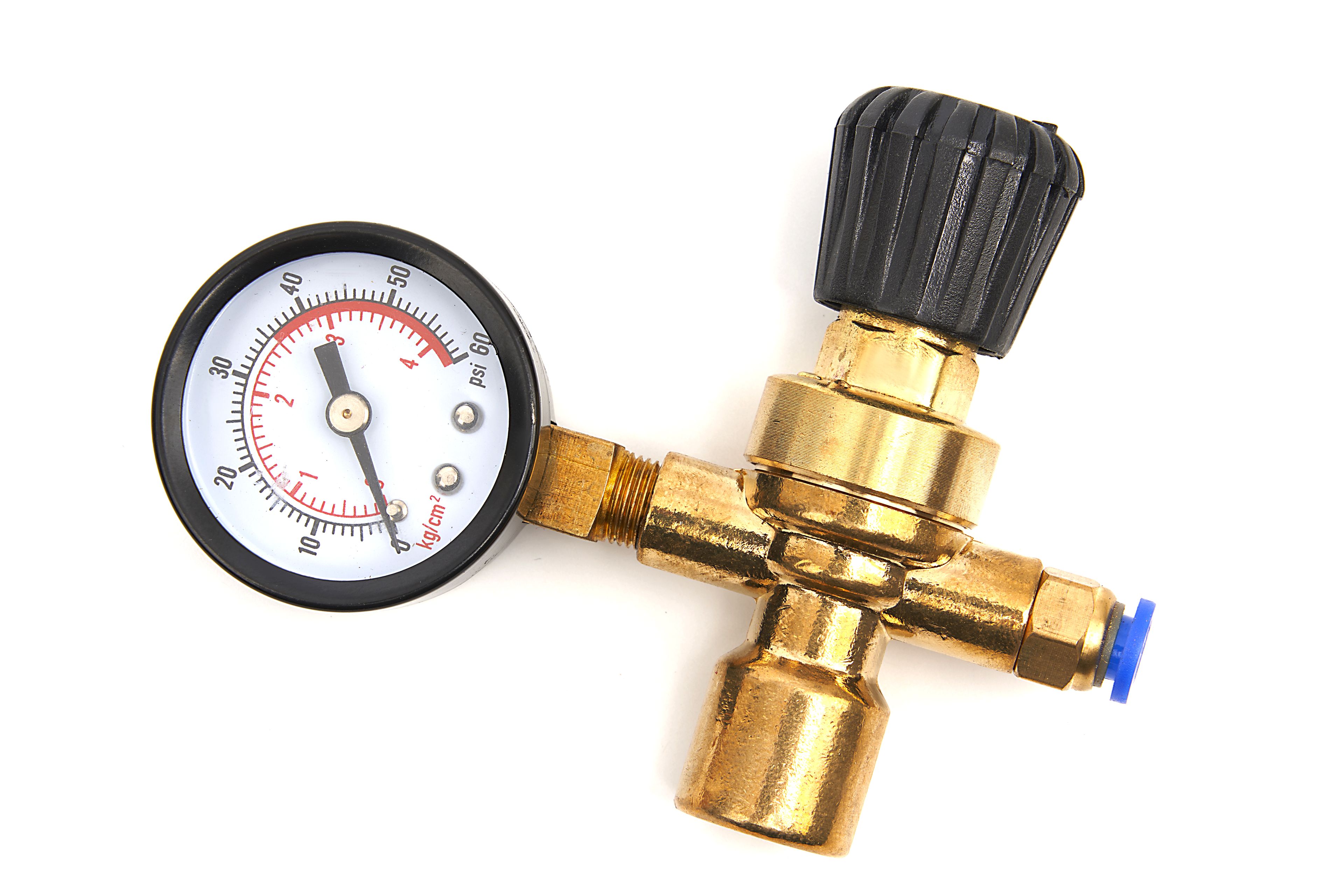 HBM Druckminderer mit Manometer für MIG-MAG Einwegflasche Image 2