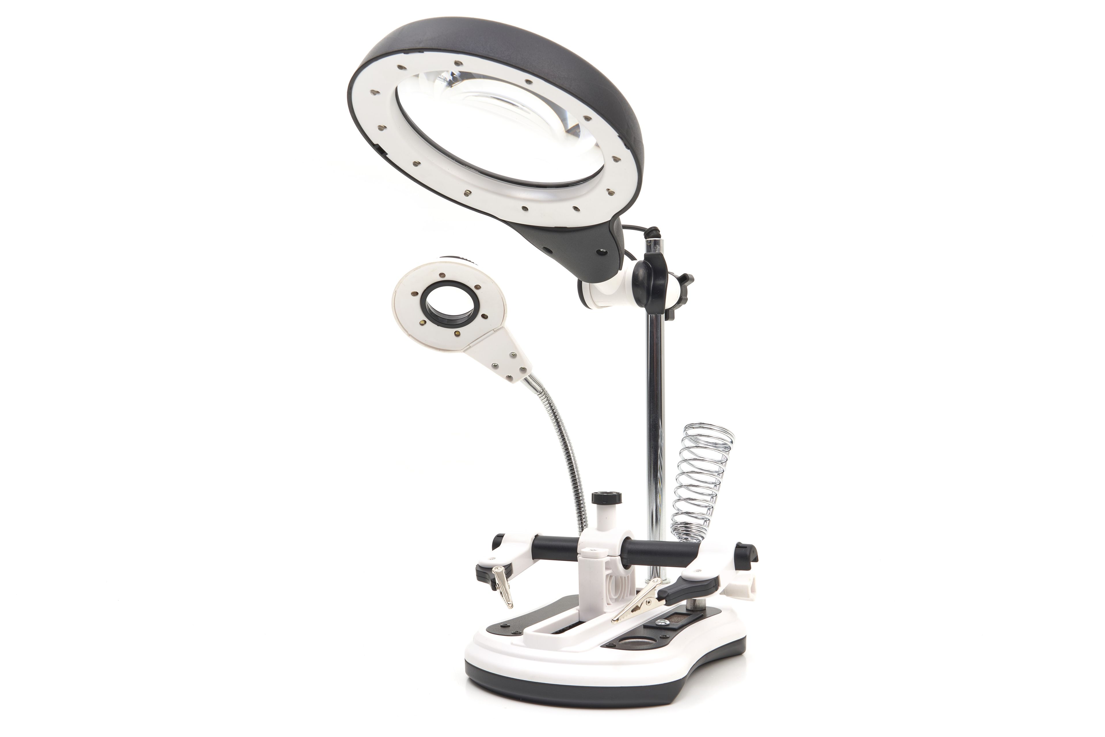 HBM Deluxe 3e Handje Loupelamp met 4 x  Loupe Vergroting en LED Verlichting Image 3