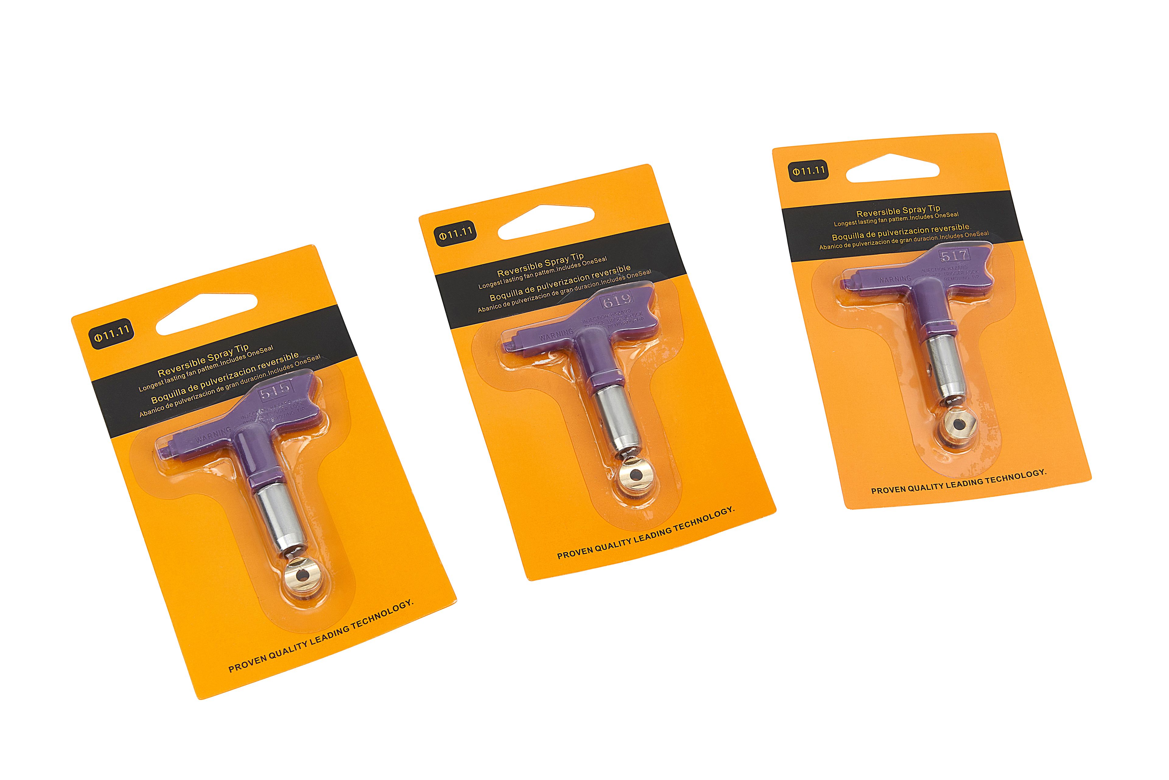 HBM Jeu de 3 buses pour pulvérisateur de peinture sans air haute pression HBM Jeu de buses murales 10130