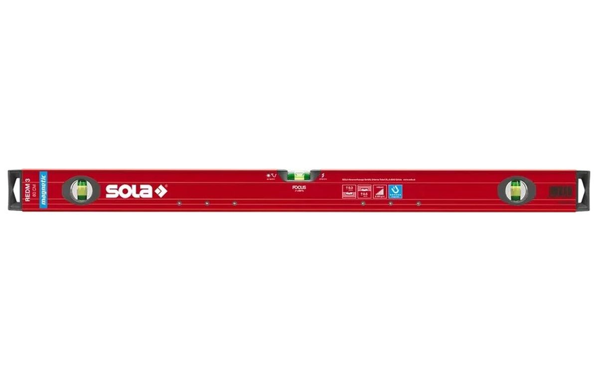Sola Aluminium-Magnet-Wasserwaage REDM3/60