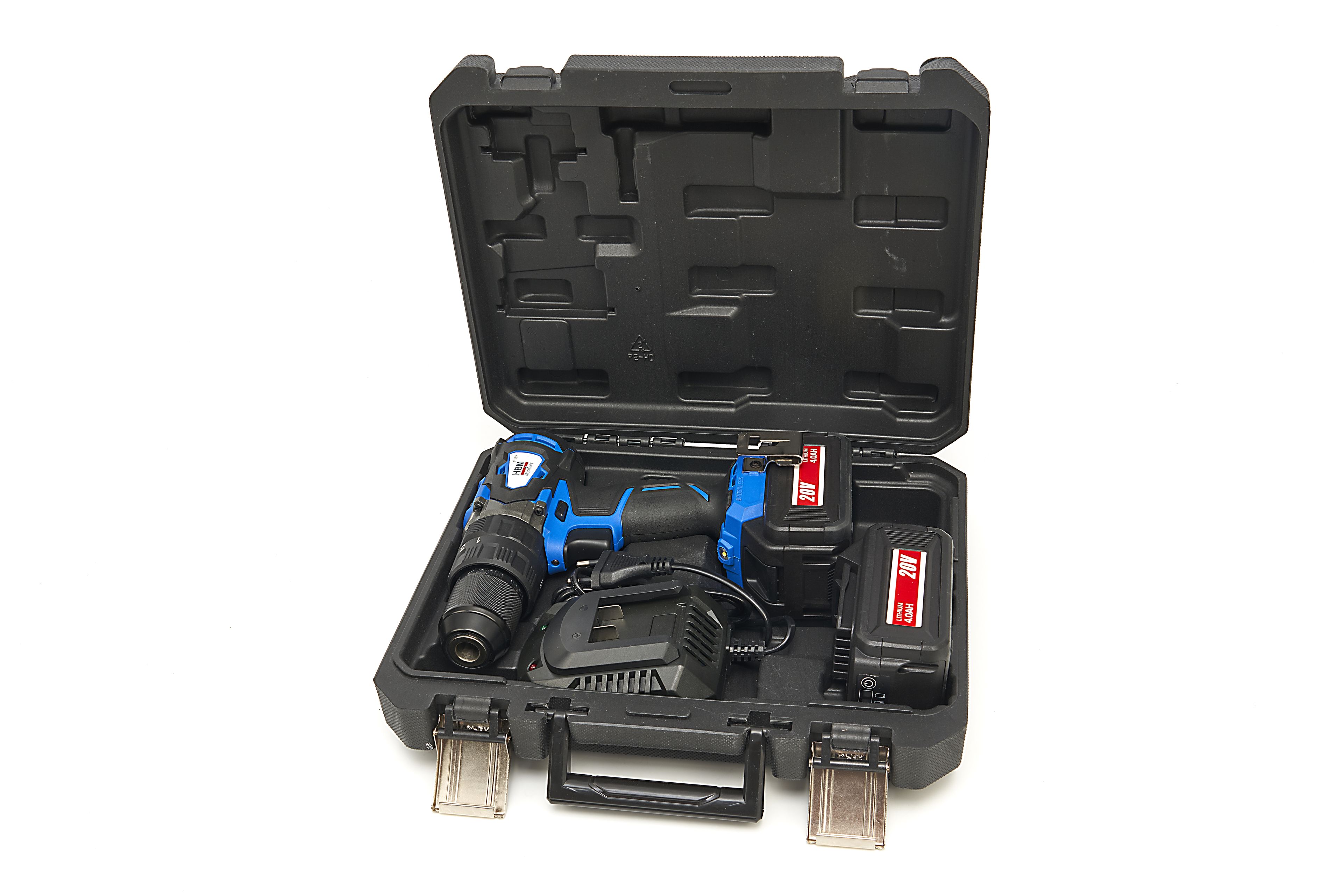 HBM Professionele 20 Volt 4,0AH Accuboormachine Met Klopfunctie Image 8