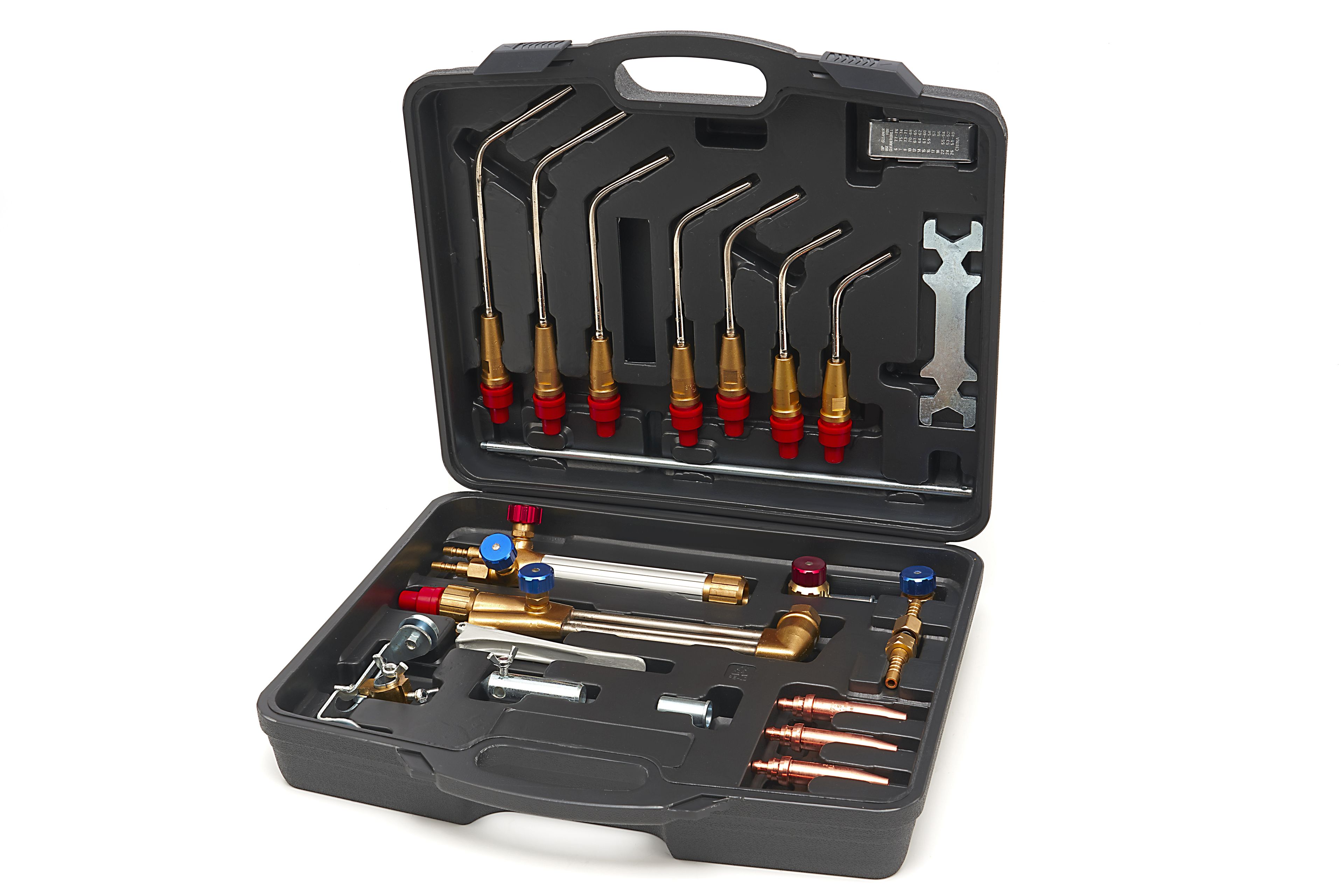 Set combinato di torcia per saldatura e torcia per taglio HBM 18 pezzi