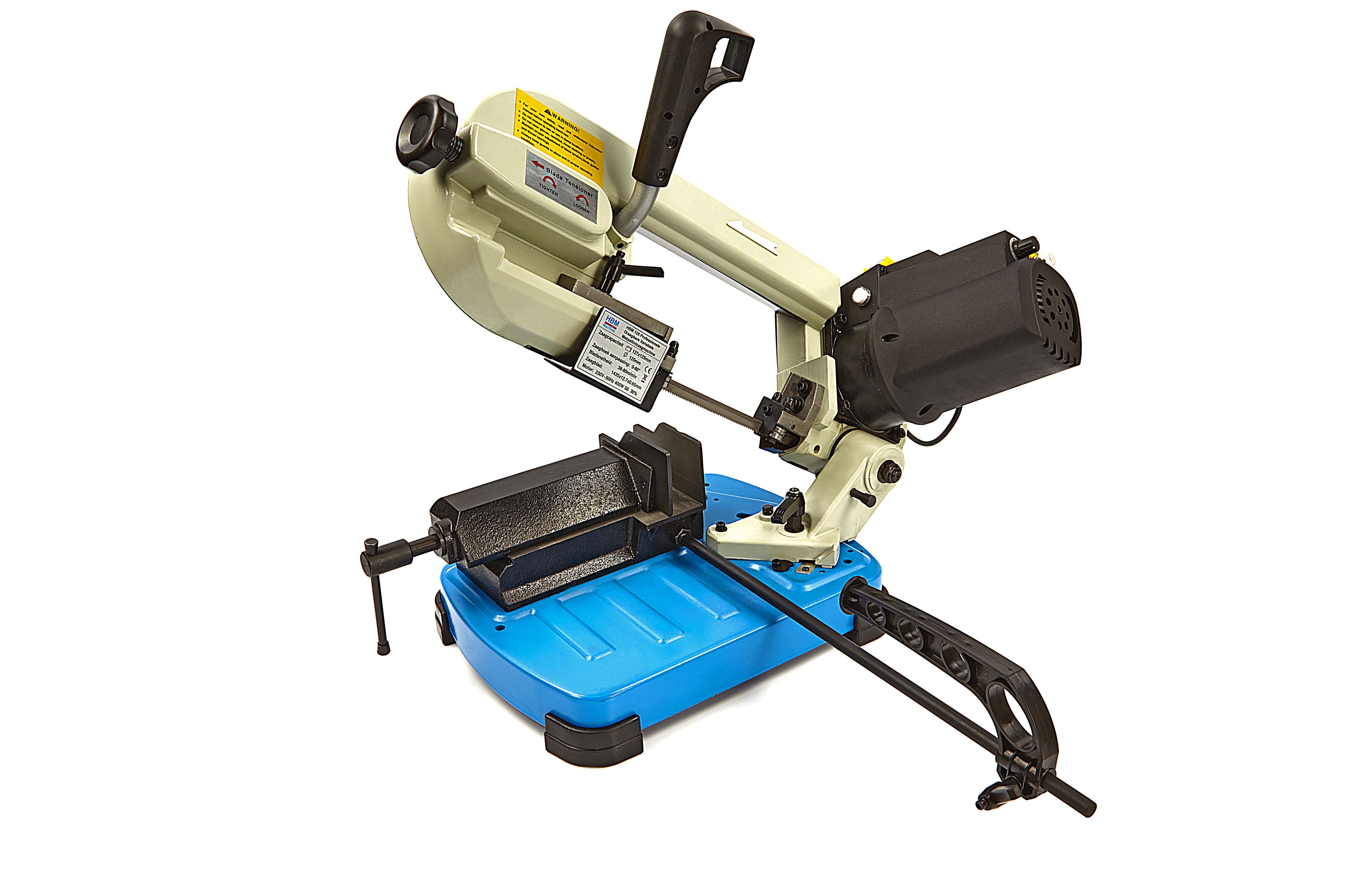 HBM 125 scie portable professionnelle à ruban pour divers métaux