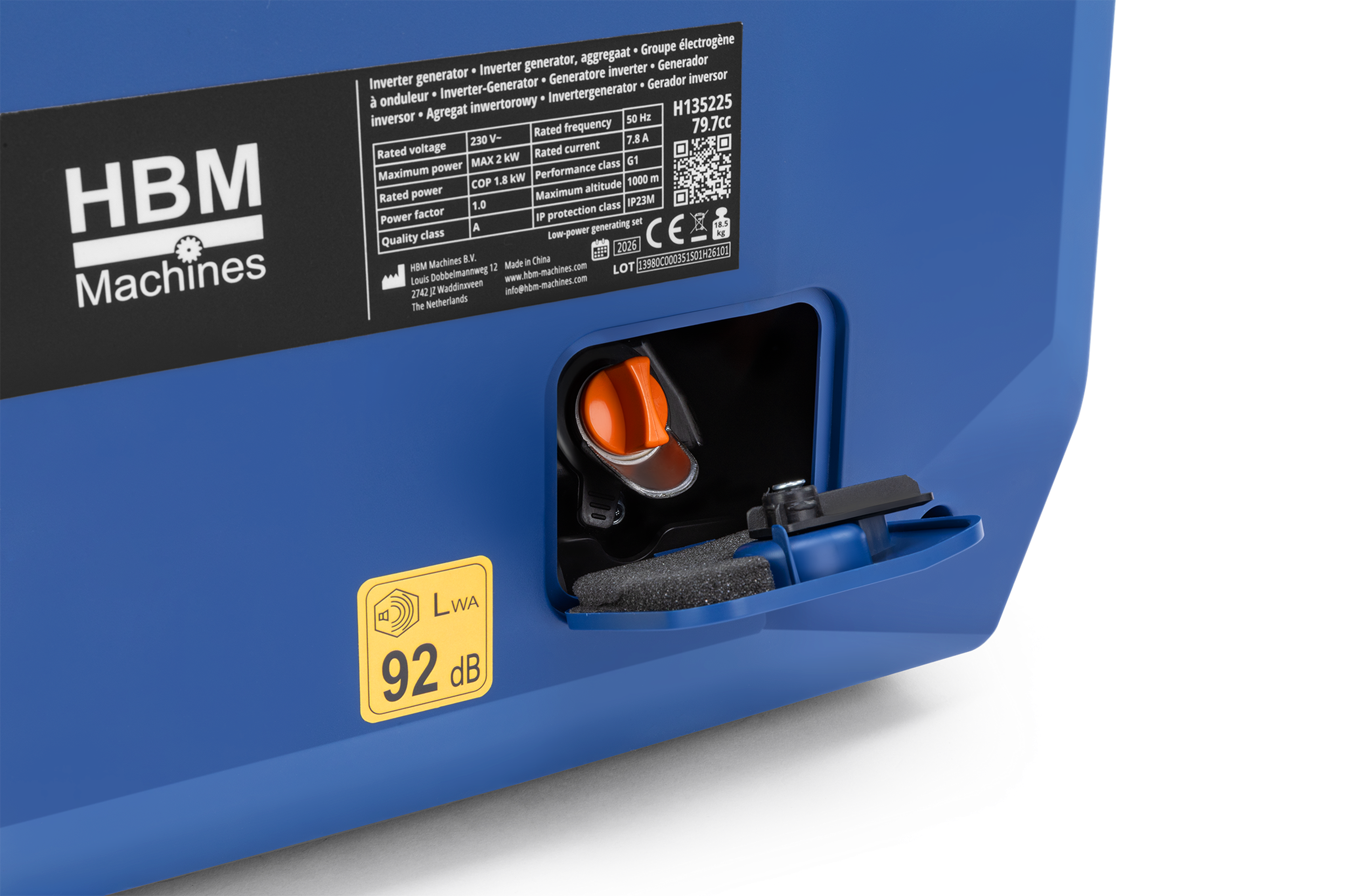 HBM inverter aggregaat, generator met 79 cc benzinemotor 230V 2000W Image 12