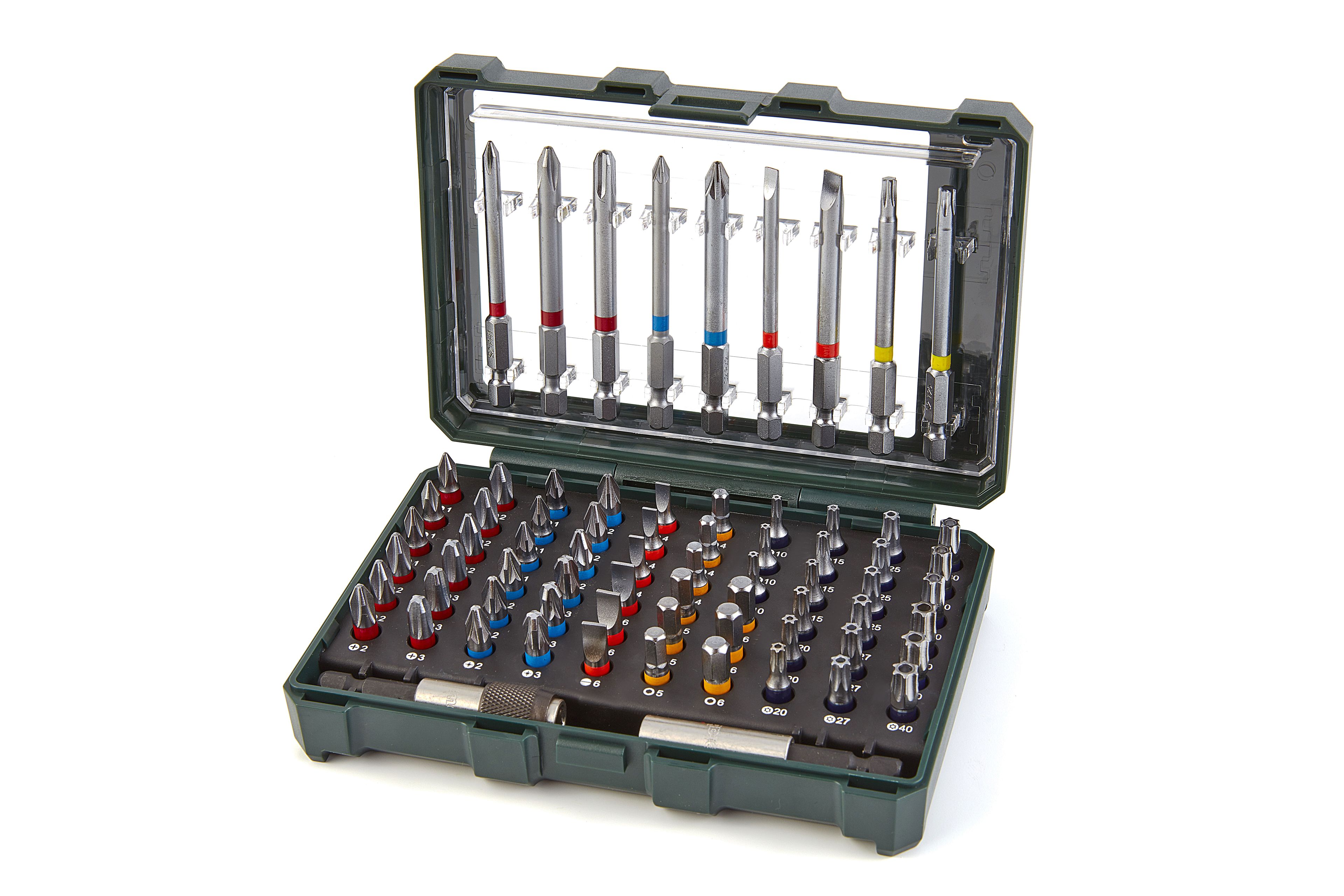 Set di bit da 71 pezzi Metabo 626704000 in cassette