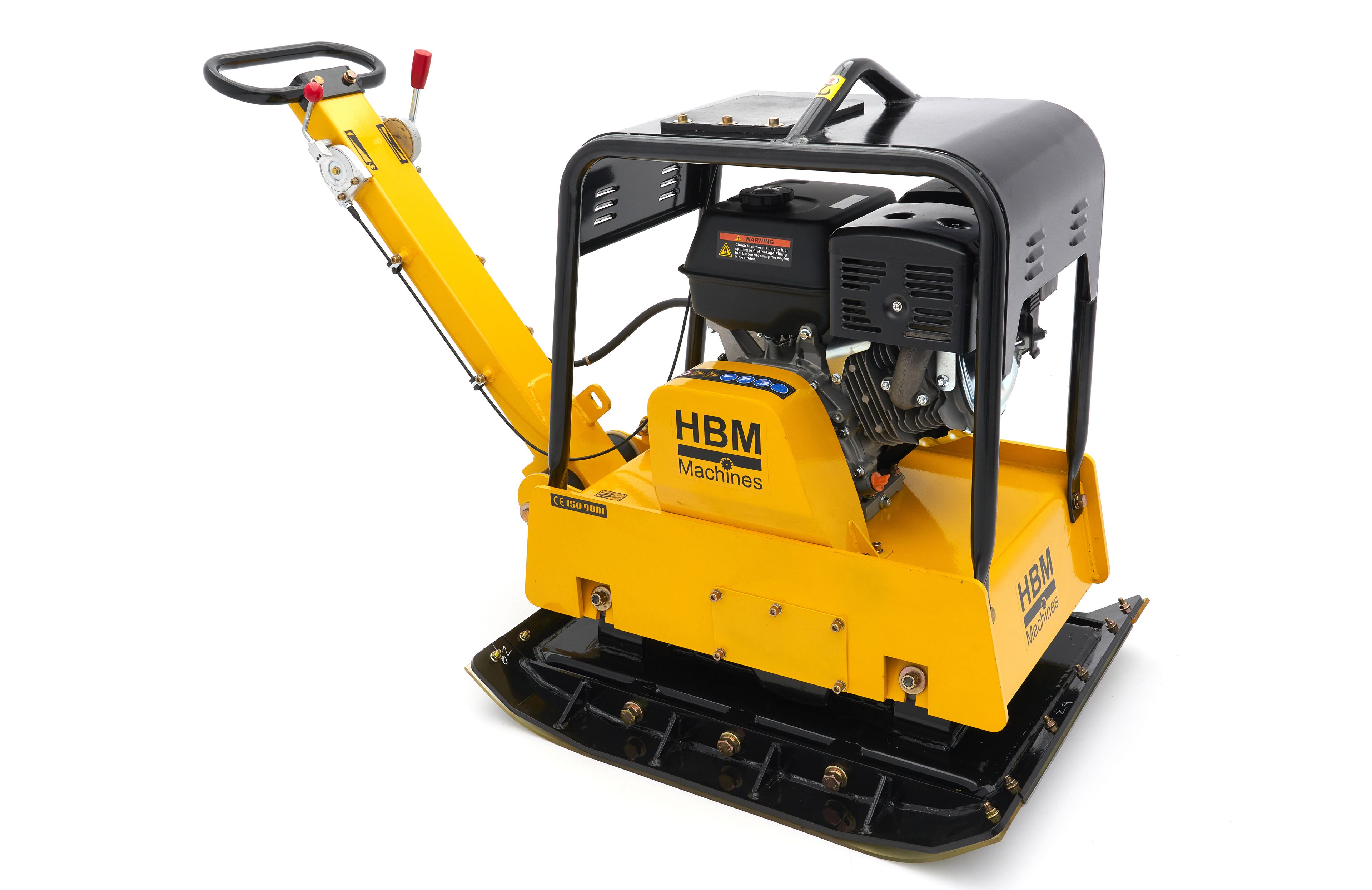 HBM Professional 13 HP - 38KN Plaque vibrante réversible 820 x 650 mm, y compris les roues et la plaque de protection de pavage Image 6