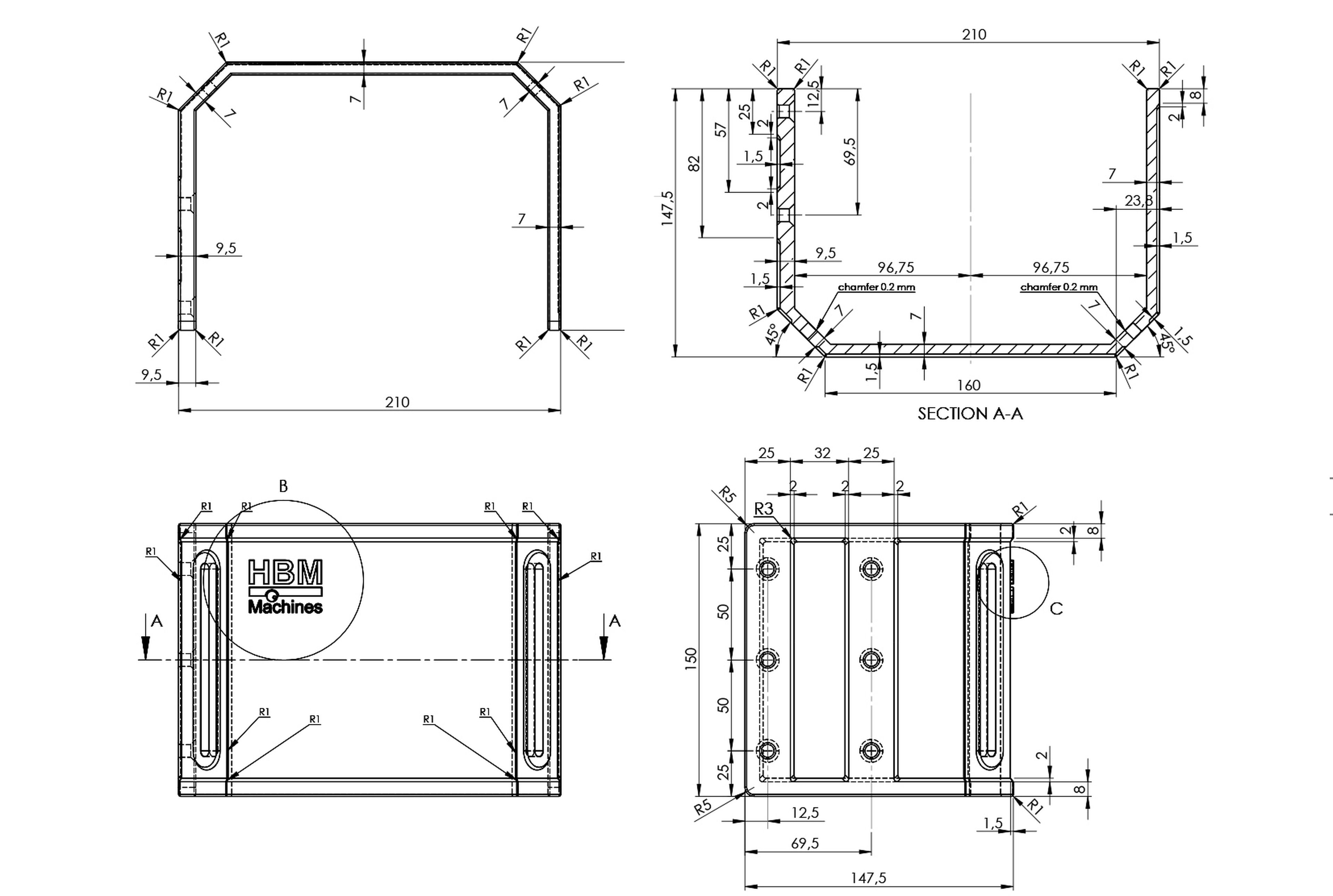 HBM ARBO / Beschermkap voor Boormachine / Freesmachine Model 2 Image 6