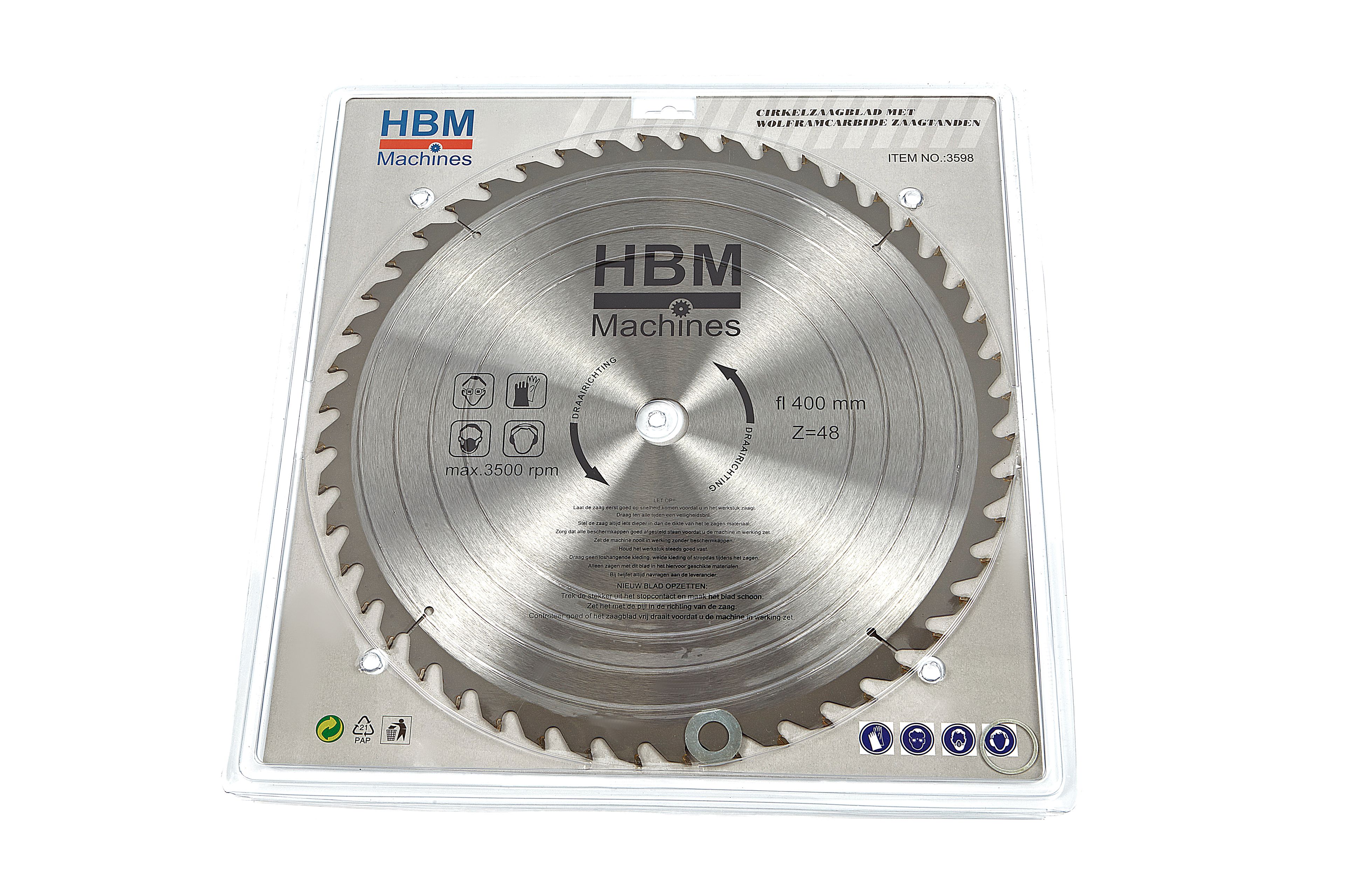 HBM 400 x 48T Kreissägeblatt für Holz - ASGAT 30 mm Image 4